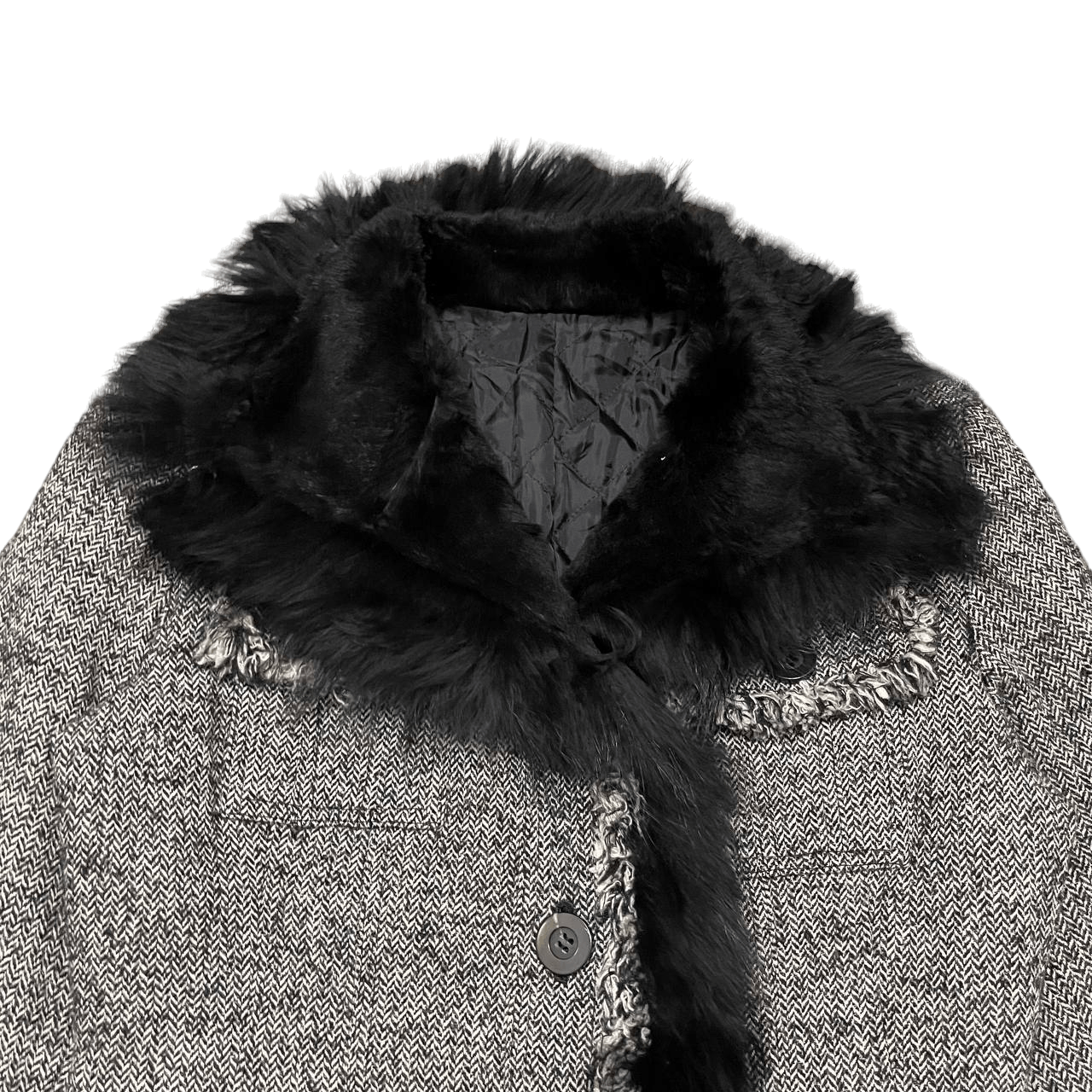 If Six Was Nine Vintage Japanese Brand Raccoon Rabbit Fur Punk Jacket goa Size M / US 6-8 / IT 42-44 - 2 Thumbnail