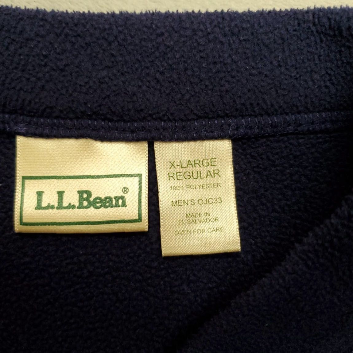 Vintage LL Bean Sweater Mens XL Blue Henley Button Pullover Fleece All Seasons Casual Solid Weathered Comfort Size US XL / EU 56 / 4 - 3 Thumbnail
