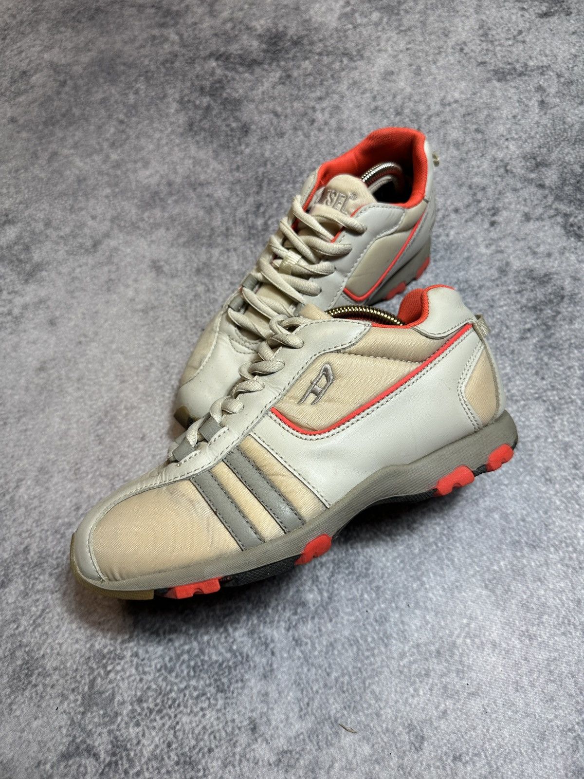 Diesel × Vintage Y2K Vintage Diesel Leather Sneakers Avant Garde Style USA Size US 7.5 / IT 37.5 - 2 Thumbnail