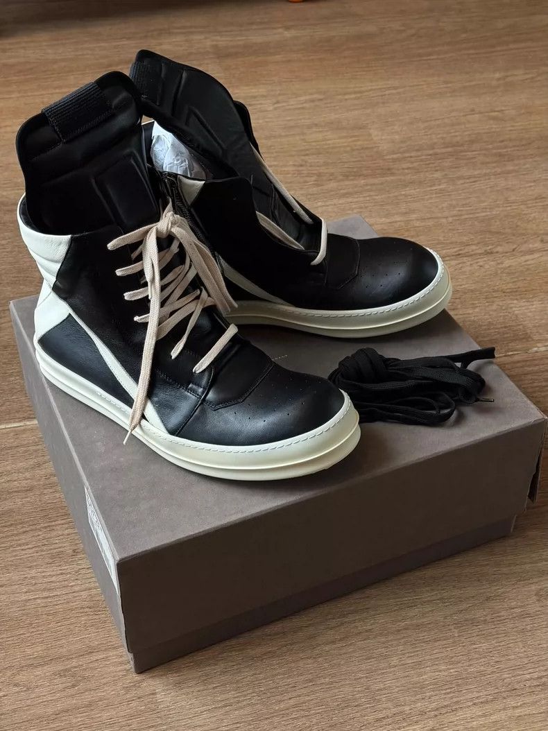 Rick Owens Rick Owens Black and White Sneakers Size 44-dmc Size US 10 / EU 43 - 1 Thumbnail