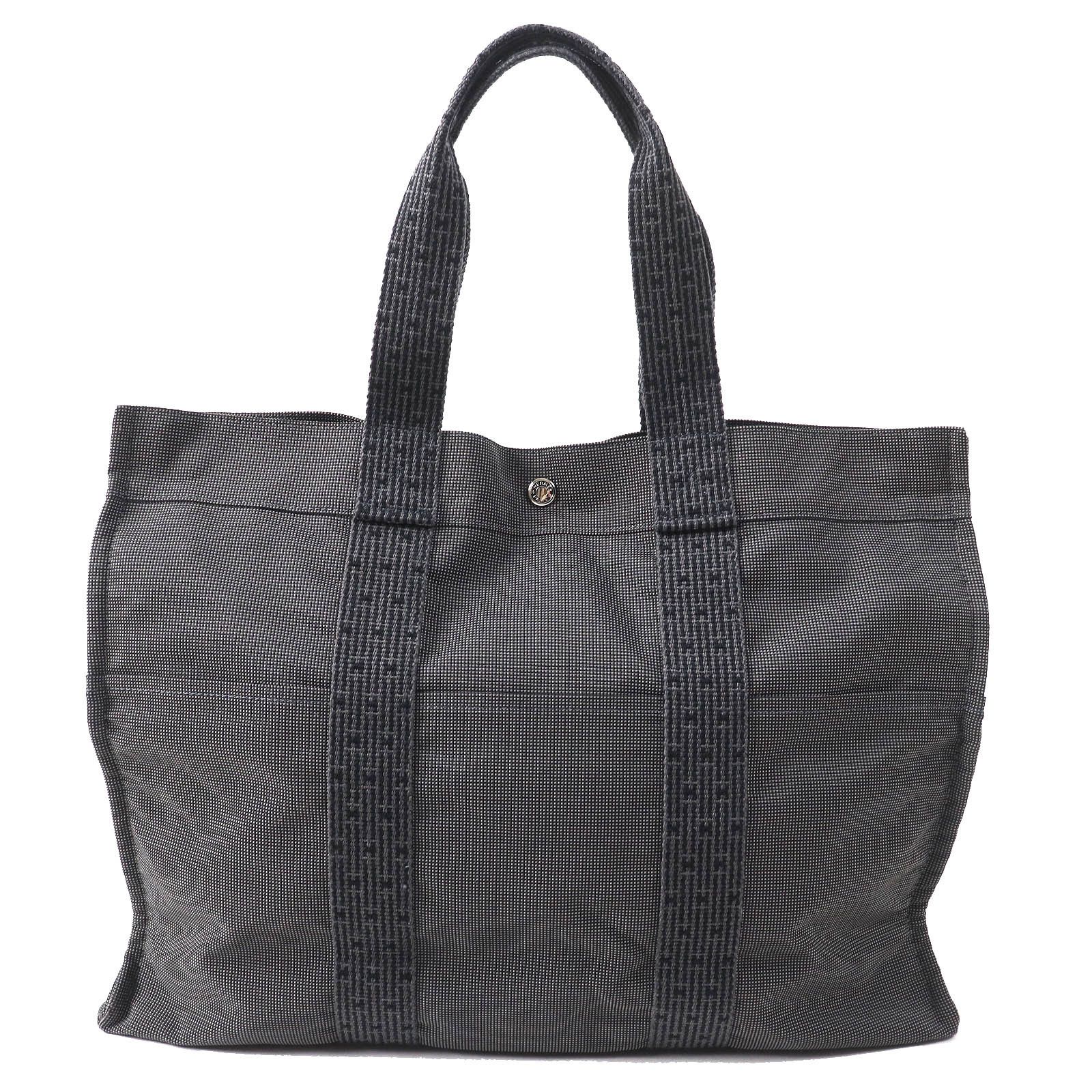Hermes Hermes Her Line Gm Polyamide Polyester Tote Bag Others Tote Bag in Grey, Women's