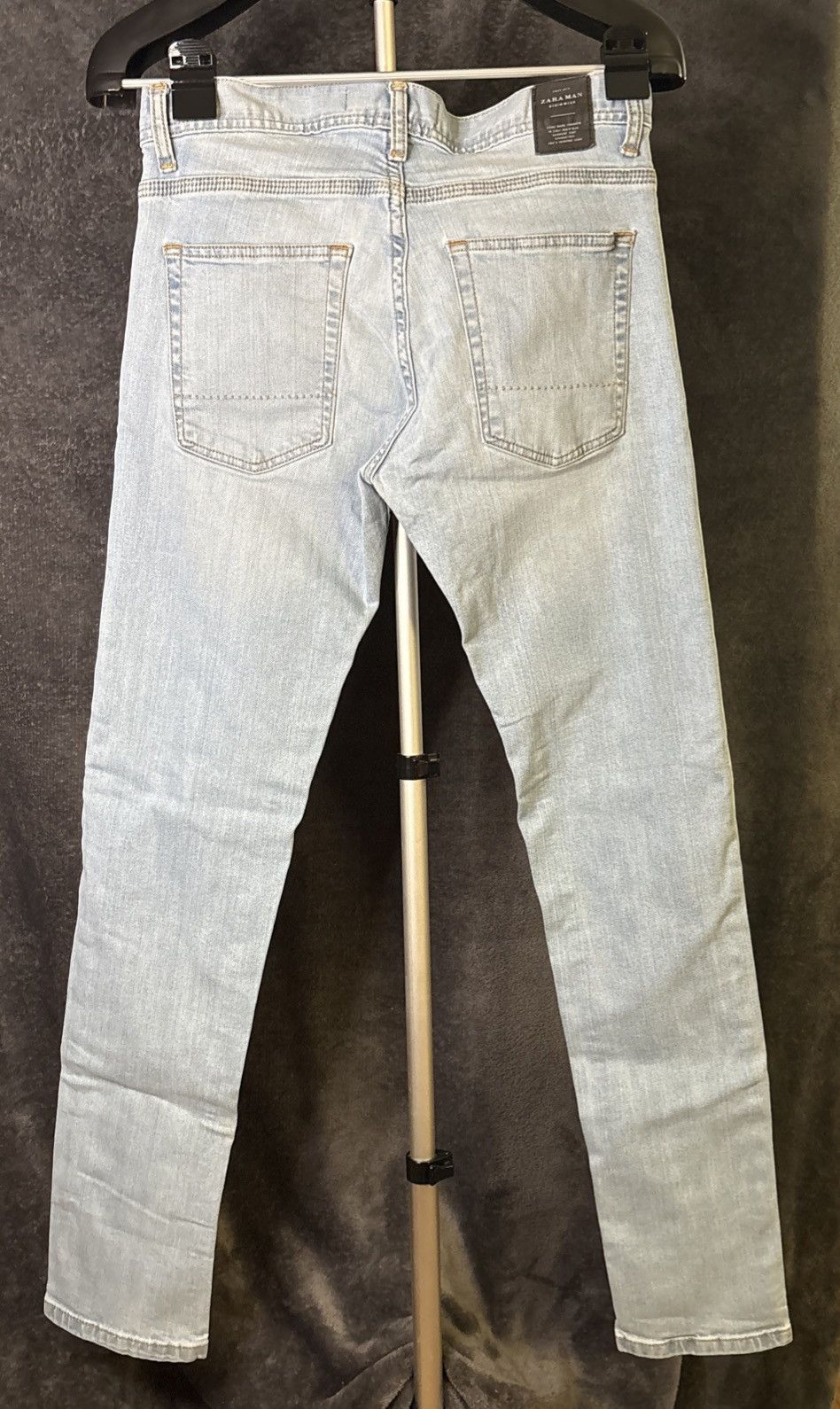Zara Zara Blue Skinny Jeans with Tapered Leg and Faded Look 30 Size US 30 / EU 46 - 8 Thumbnail