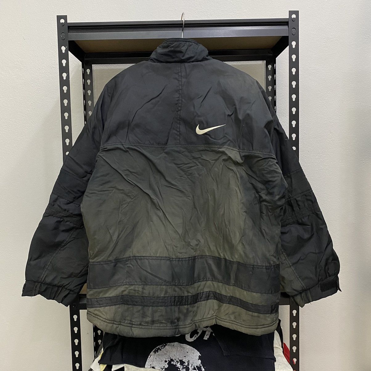Nike × Vintage Vintage Nike Mini Swoosh Embroidery Jacket Windbreaker Size US XL / EU 56 / 4 - 6 Thumbnail