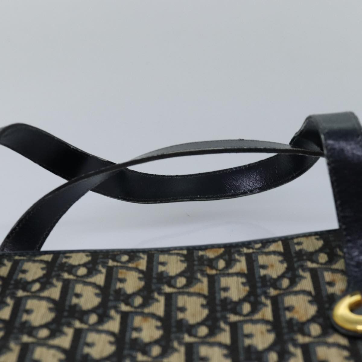 Dior DIOR Trotter Canvas Hand Bag Canvas Navy Size ONE SIZE - 8 Thumbnail