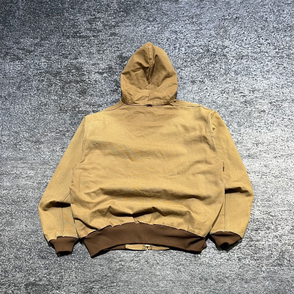 Carhartt VINTAGE 90s CARHARTT TAN BROWN WORKWEAR HOODED JACKET SZ XL Size US XL / EU 56 / 4 - 2 Thumbnail