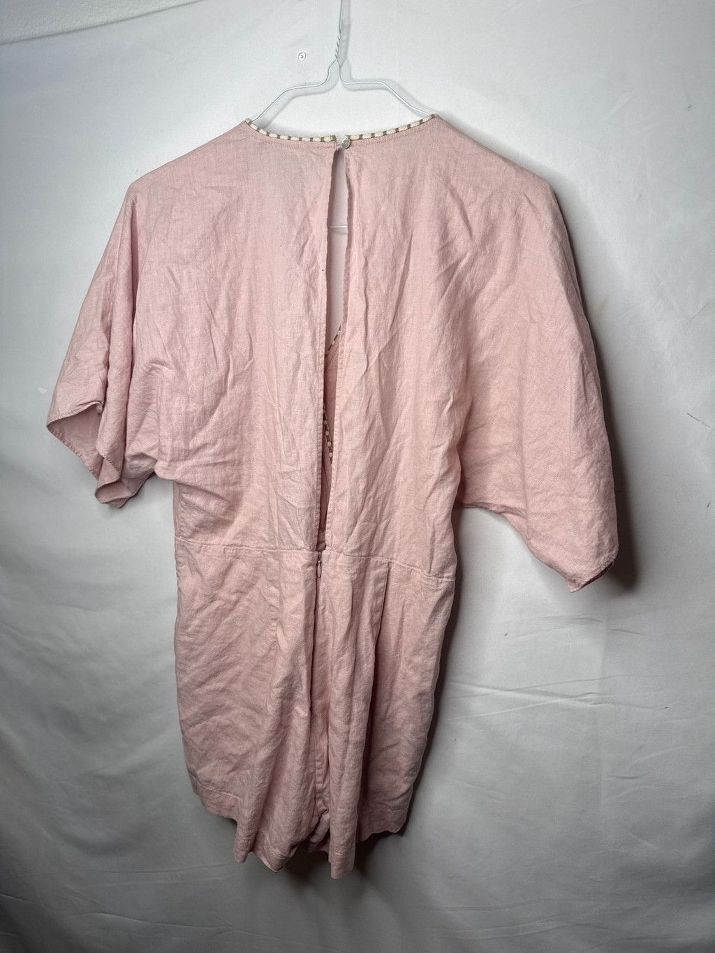 Other Vix Paula Hermanny rope stitch wide sleeves pink romper Lg Size 30" / US 8 / IT 44 - 5 Thumbnail