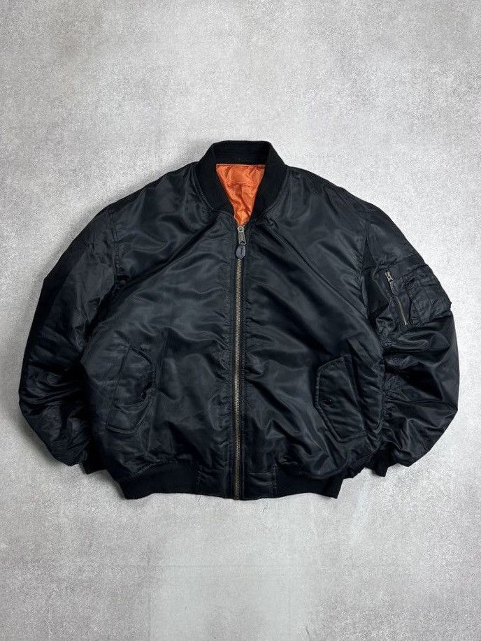 Vintage Vintage MA-1 Flyier Bomber Jacket Y2K Balency Style Jacket Size US XL / EU 56 / 4 - 1 Thumbnail