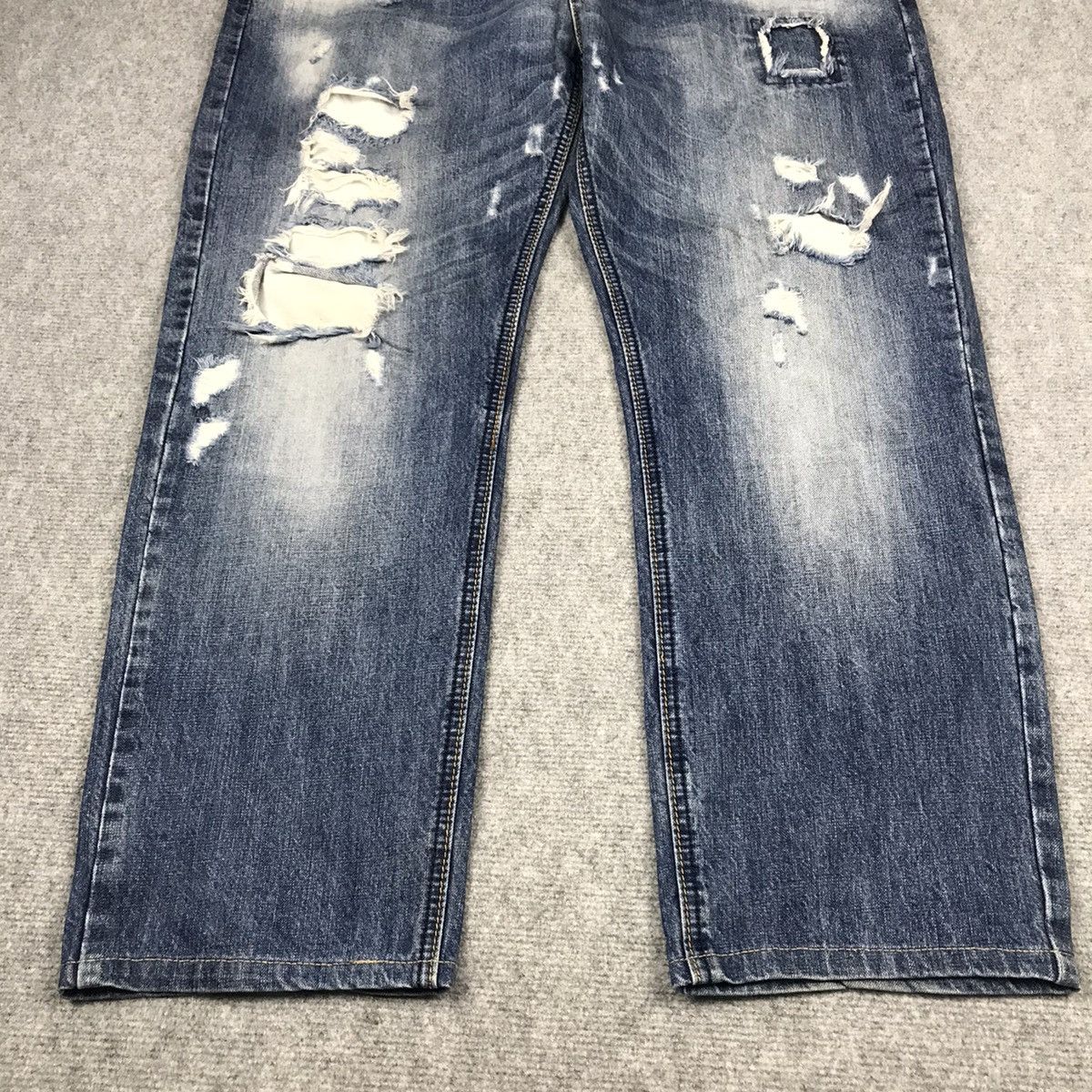 Japanese Brand × Replay RAPLAY DISTRESSED FADED DENIM PANTS Size US 36 / EU 52 - 2 Thumbnail