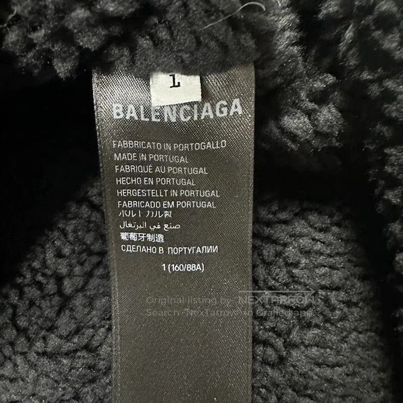 Balenciaga Balenciaga Reflective Logo Fleece Hoodie. Size US M / EU 48-50 / 2 - 6 Thumbnail