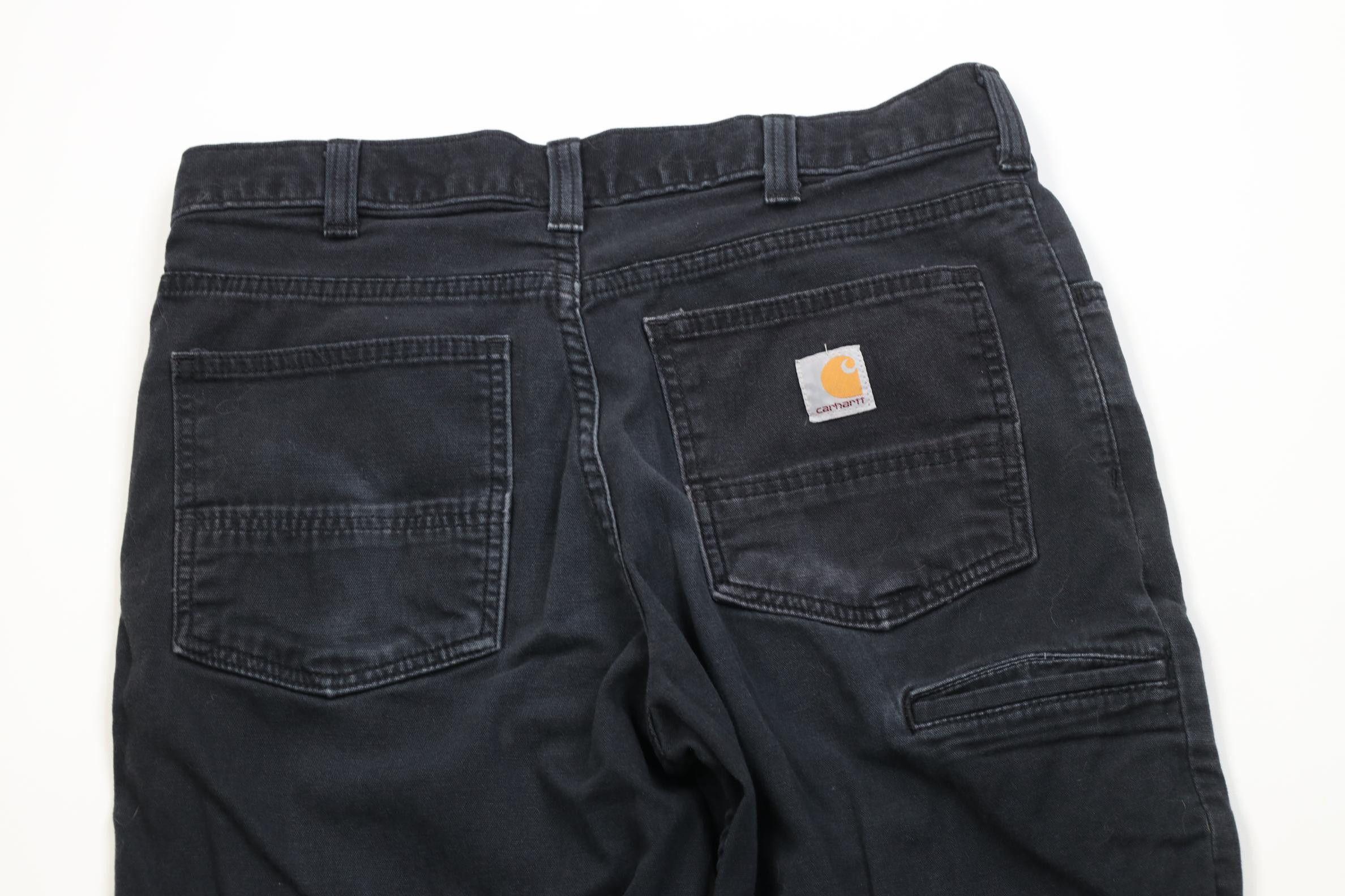 Carhartt Vintage Y2K Carhartt Relaxed Fit Stretch Canvas Pants Black Size US 33 - 9 Thumbnail
