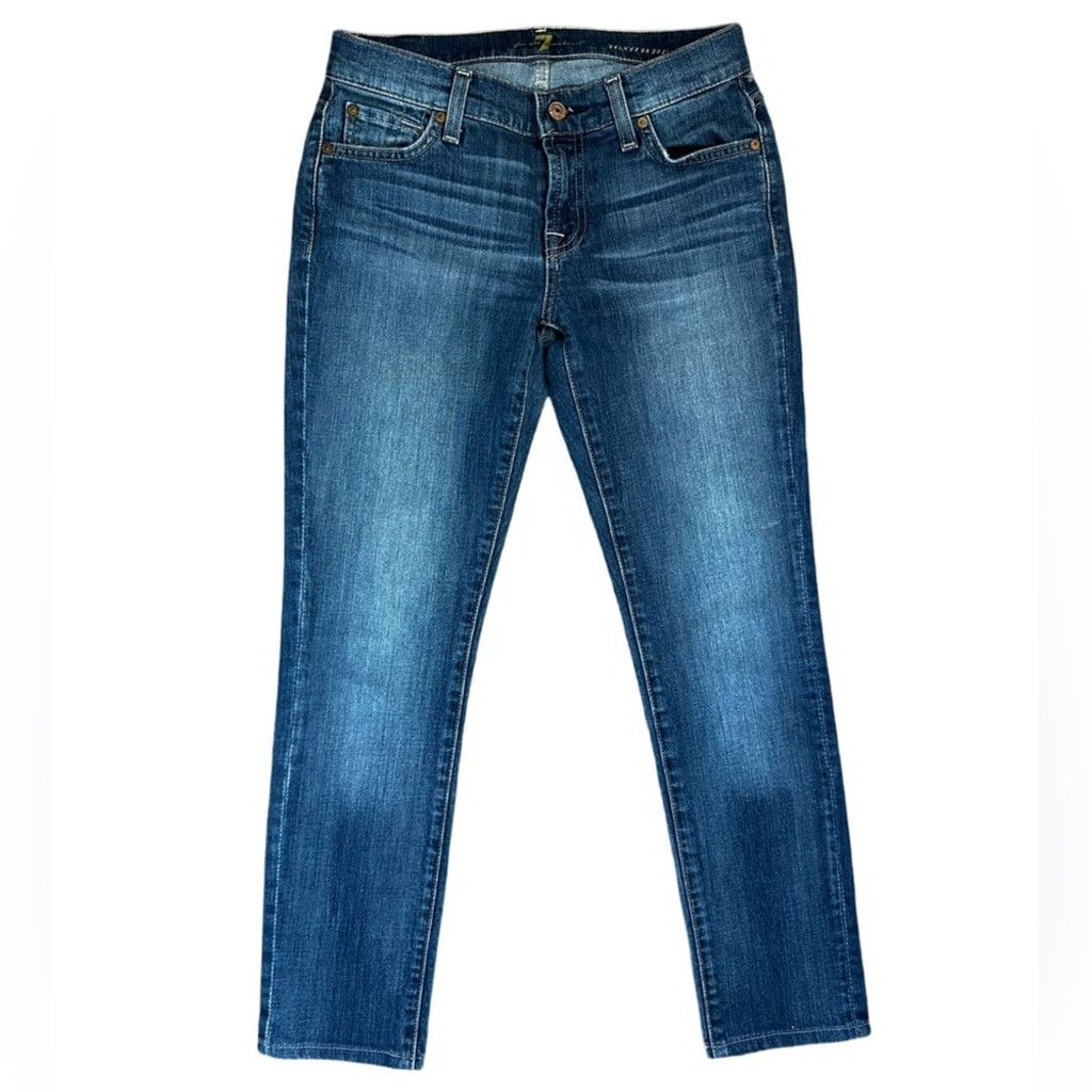 7 For All Mankind NWOT 7 For All Mankind ROXANNE Jeans BLUE Women’s Size 25. Size 25" / US 0 / IT 36 - 15 Thumbnail