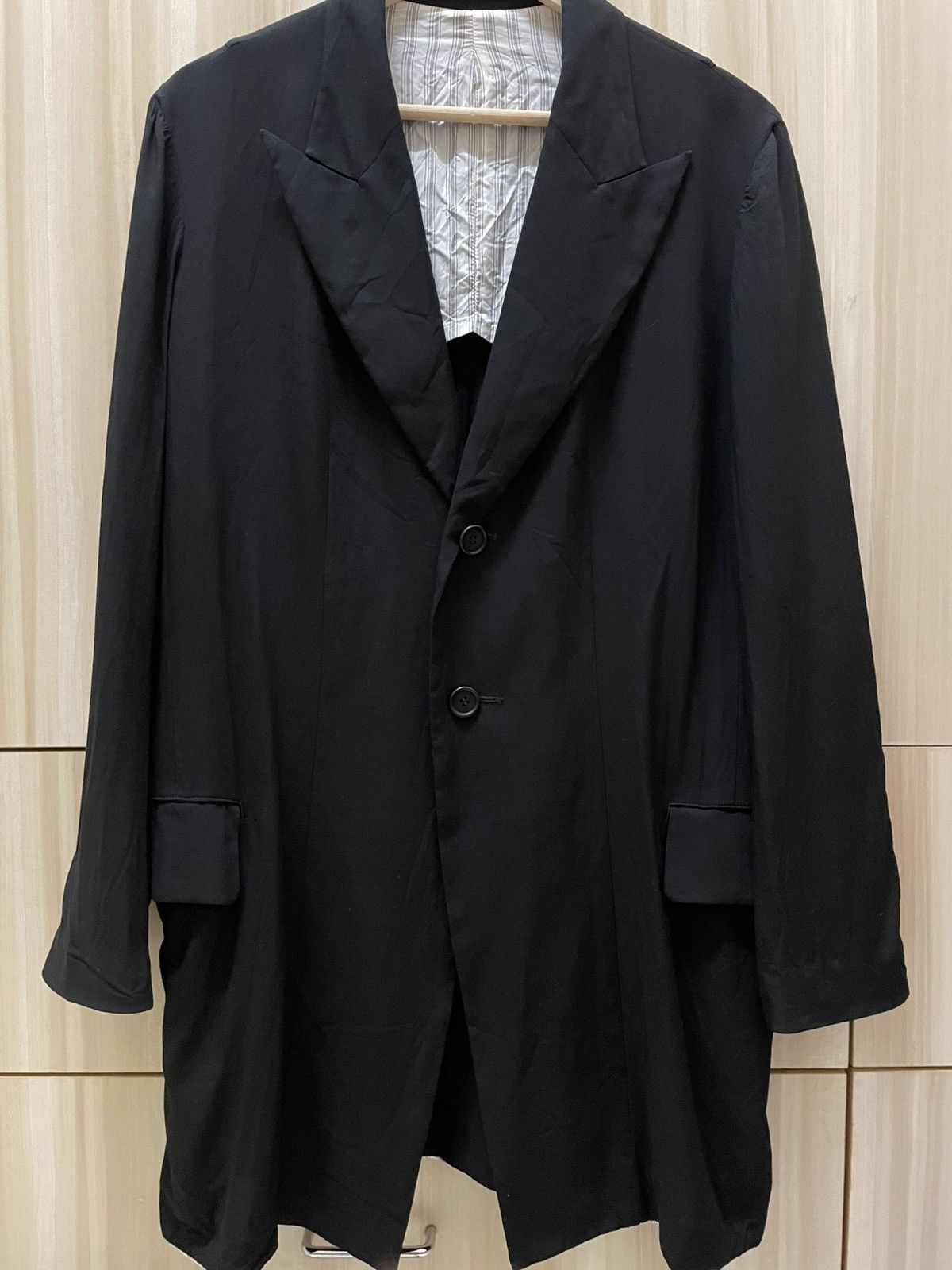 Yohji Yamamoto Yohji Yamamoto Signature Peak Lapel Long Jacket Size US M / EU 48-50 / 2 - 4 Thumbnail