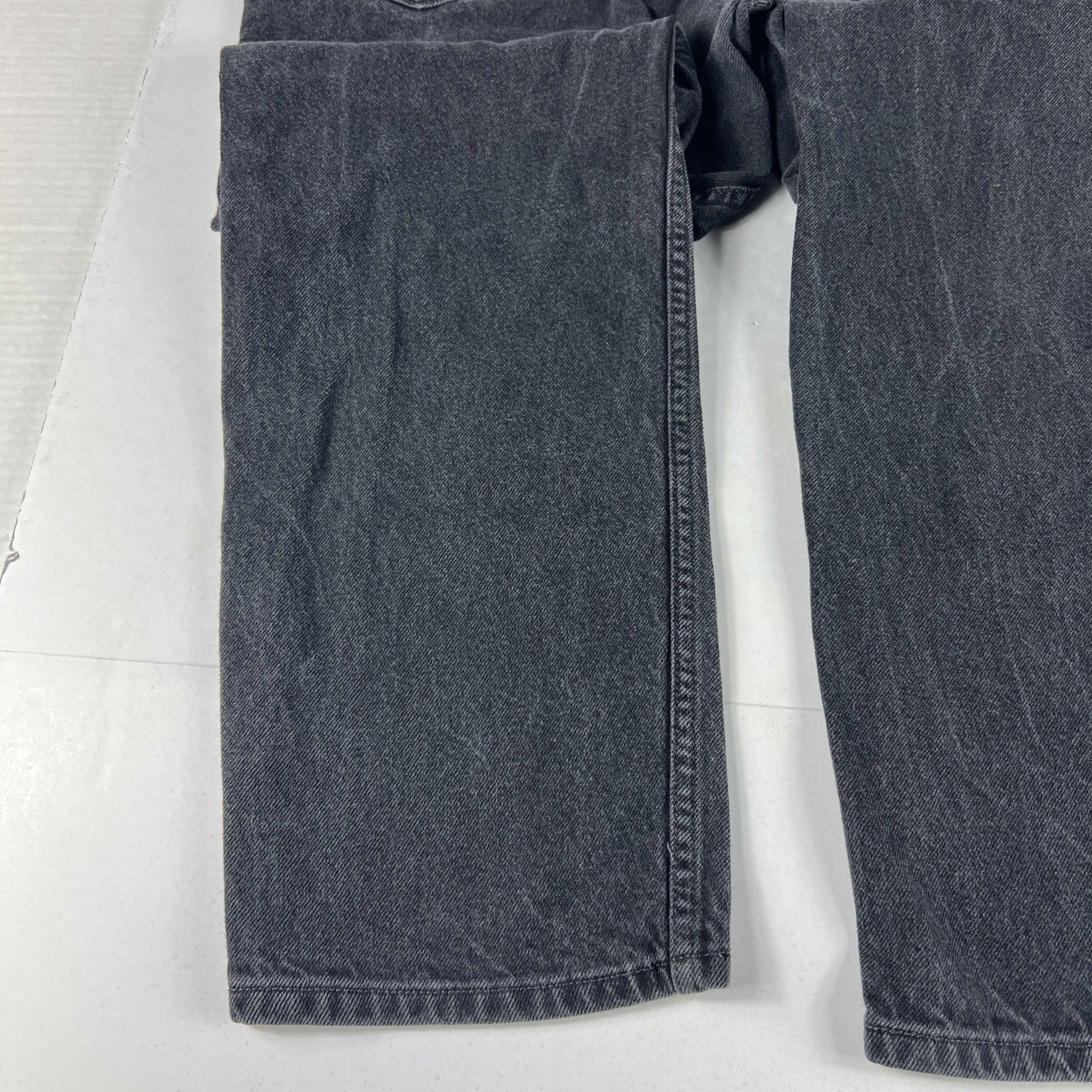 Levi's × Vintage Y2K Levi's Jeans 550 Relaxed Black Faded Denim Size US 34 / EU 50 - 17 Thumbnail