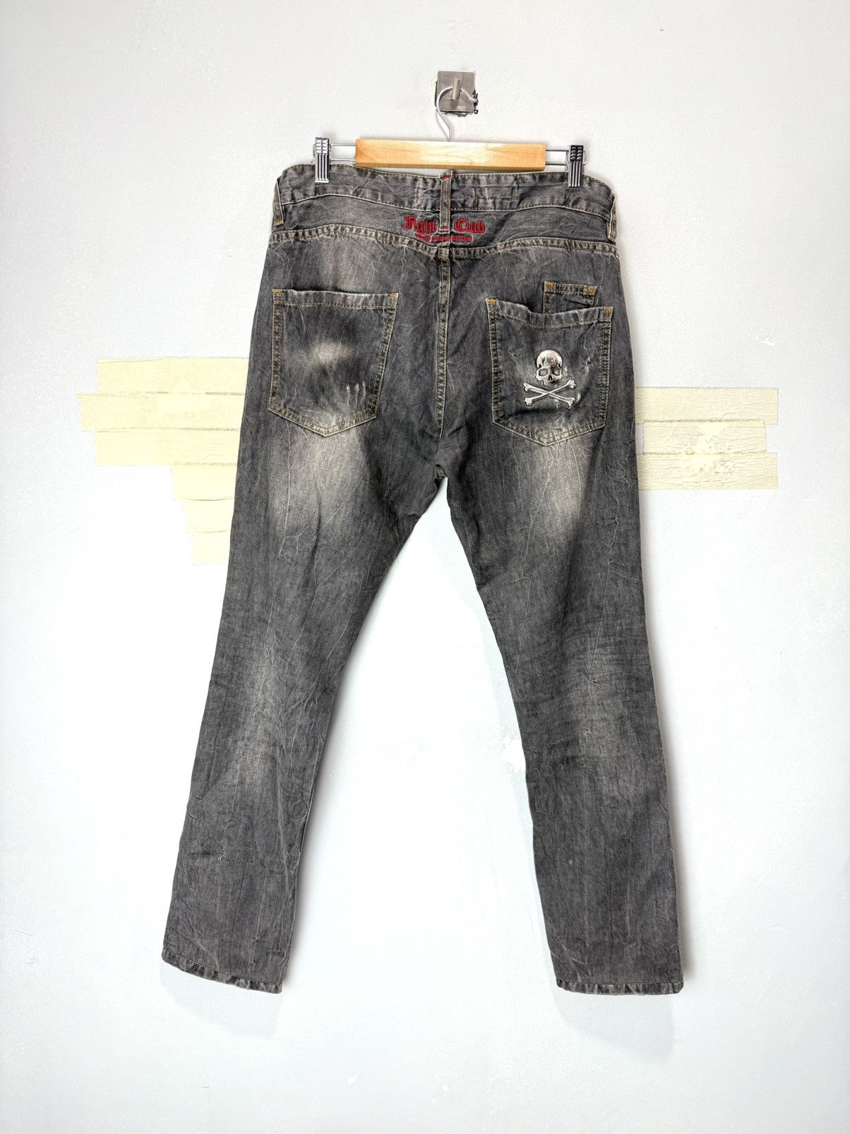 Philipp Plein Vintage Philipp Plein Metal Skul Denim Pants If Six Was Nine Size US 33 - 1 Thumbnail