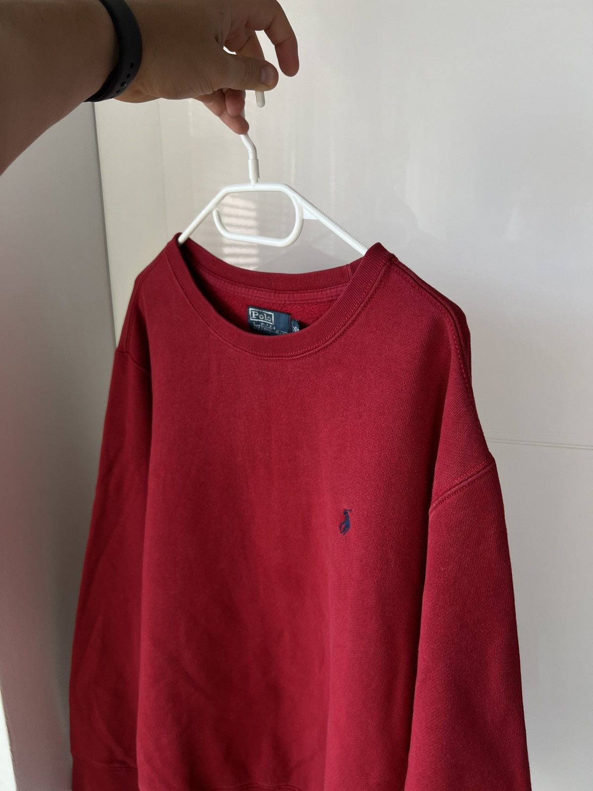 Polo Ralph Lauren Vintage Polo Ralph Lauren Red Crew Neck Y2K Drip Sweatshirt Size US XL / EU 56 / 4 - 5 Thumbnail