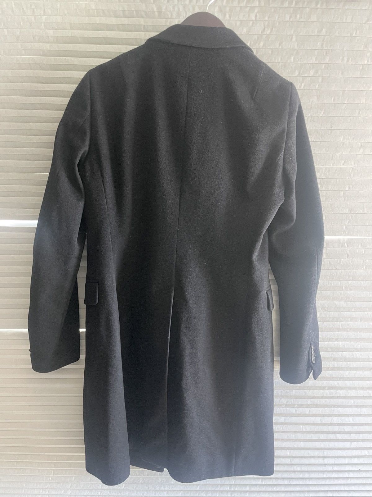 Yves Saint Laurent Black Double Breasted Wool Coat Size US M / EU 48-50 / 2 - 3 Thumbnail