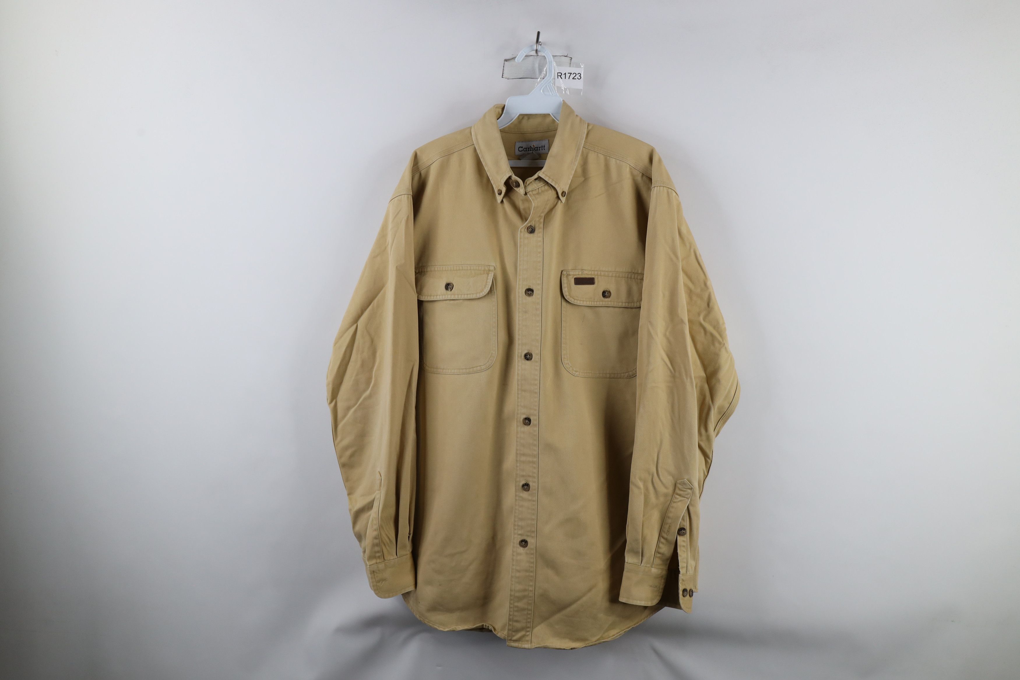 Carhartt × Vintage Vintage Carhartt Heavyweight Collared Button Down Shirt Size US M / EU 48-50 / 2 - 1 Thumbnail
