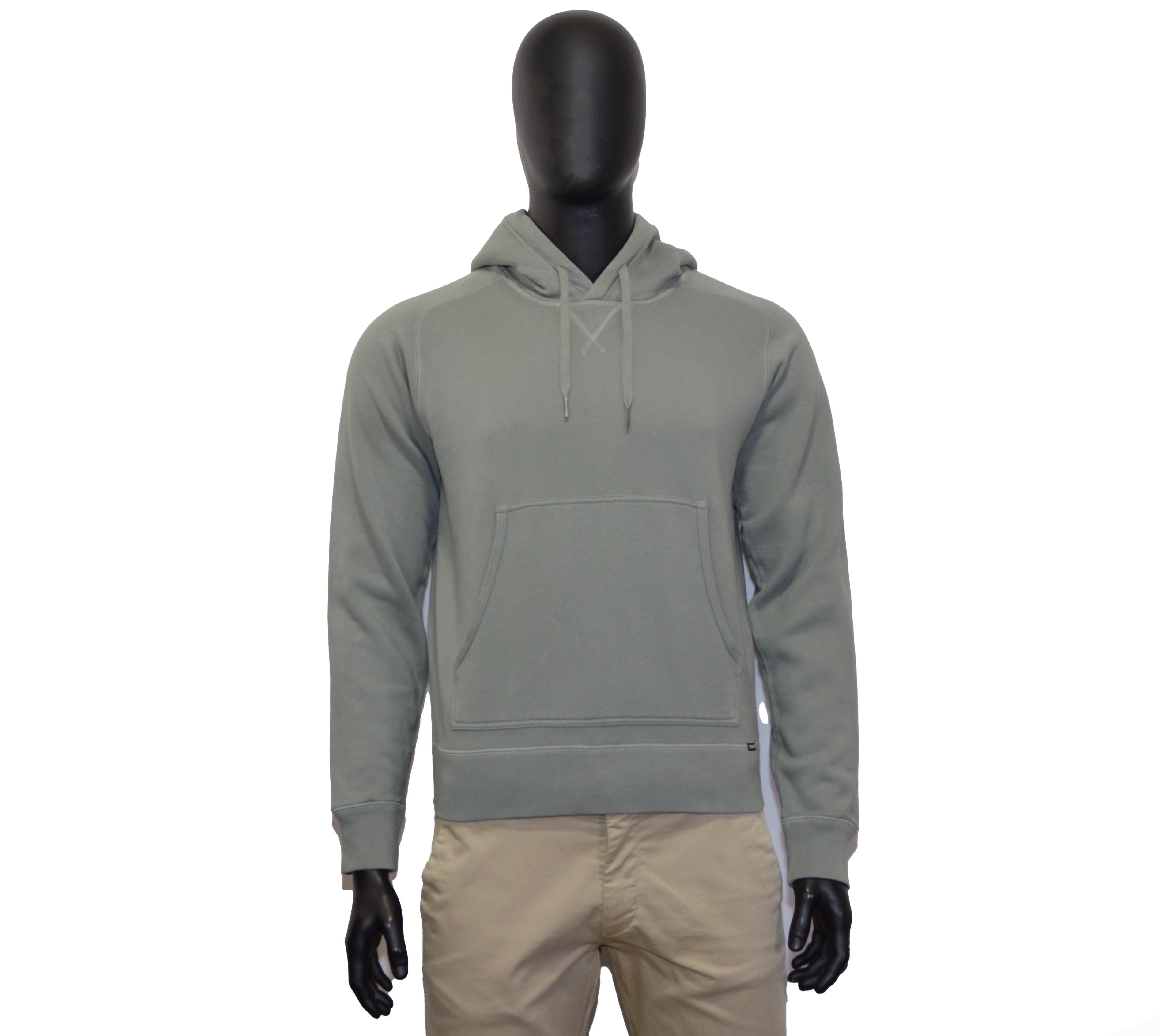 Tom Ford Men's Tom Ford GARMENT DYED HOODIE Sweater 50IT M Gray/Green Size US M / EU 48-50 / 2 - 1 Thumbnail