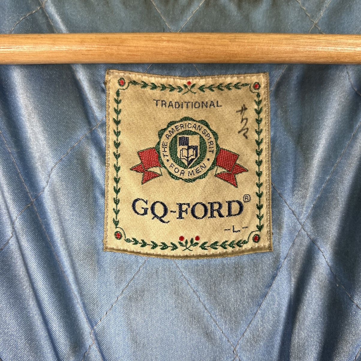 Japanese Brand 🔥 VINTAGE GQ FORD VARSITY BOMBER JACKET Size US L / EU 52-54 / 3 - 13 Thumbnail
