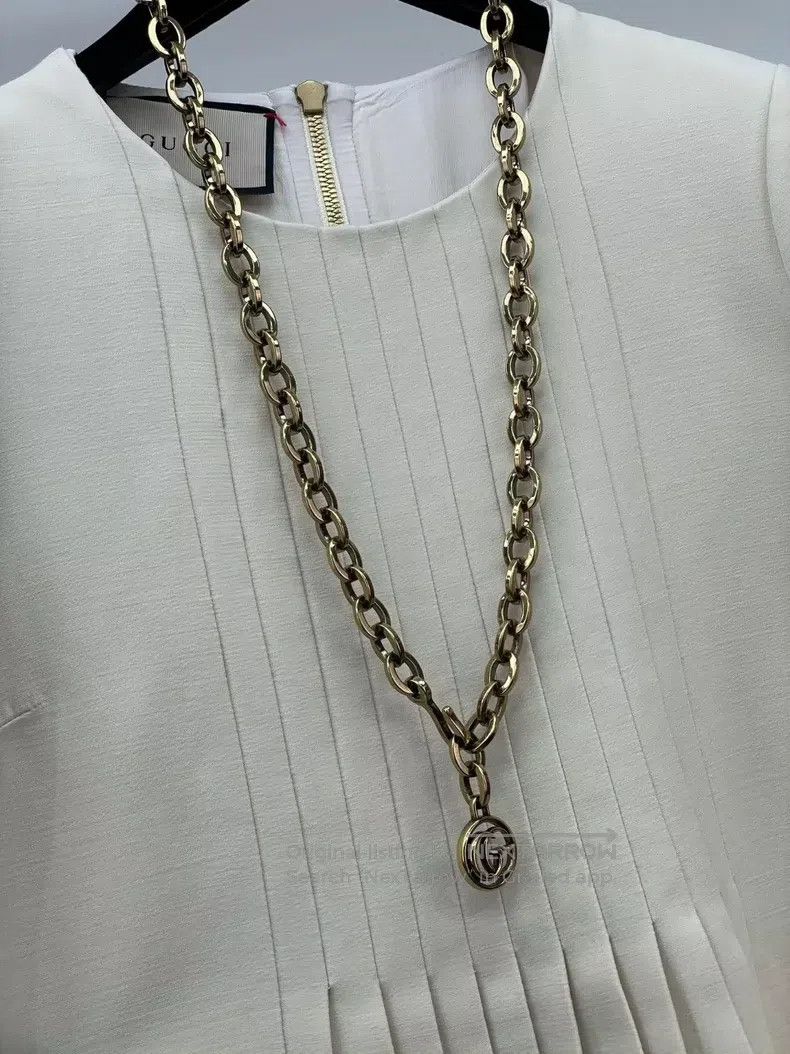 Gucci Gucci Double G waist chain organ pleated dress Size XS / US 0-2 / IT 36-38 - 4 Thumbnail
