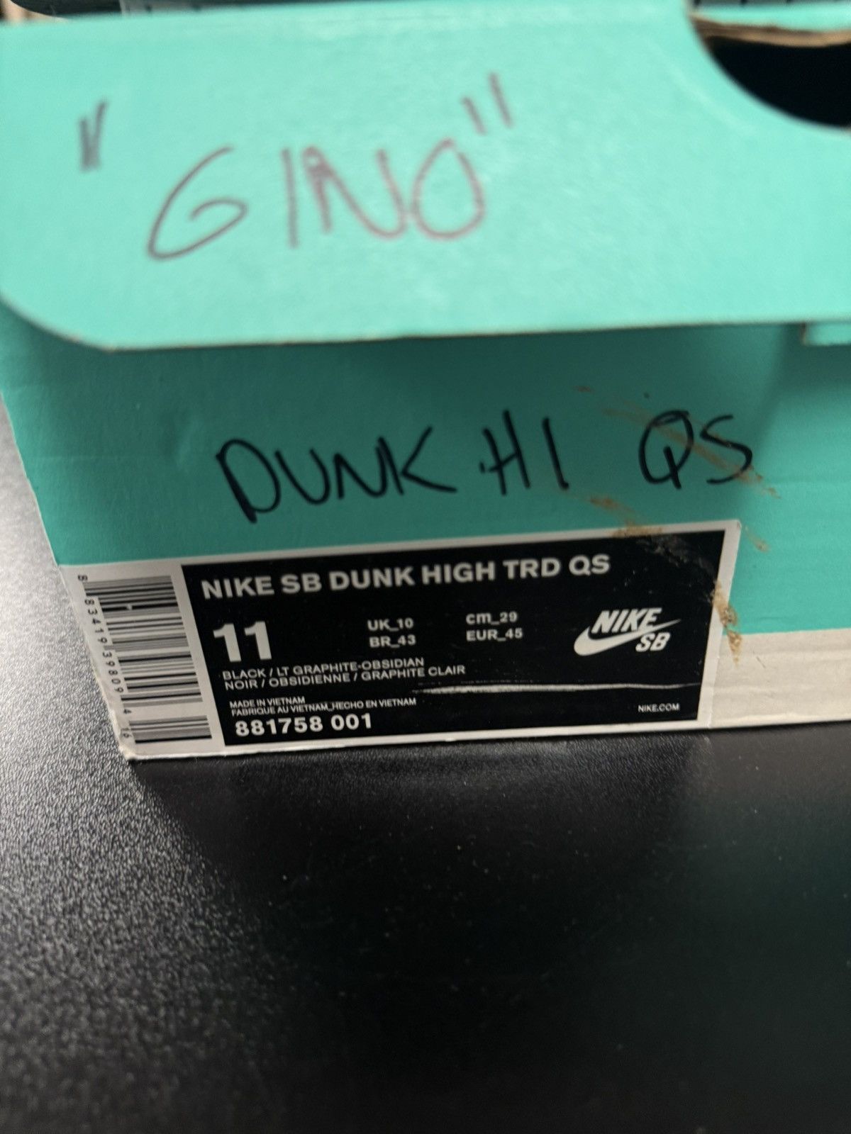 Nike Nike SB Dunk High Gino Ianucci 2.0 2017 SIZE 11 w/ Box 🔥 Size US 11 / EU 44 - 17 Thumbnail