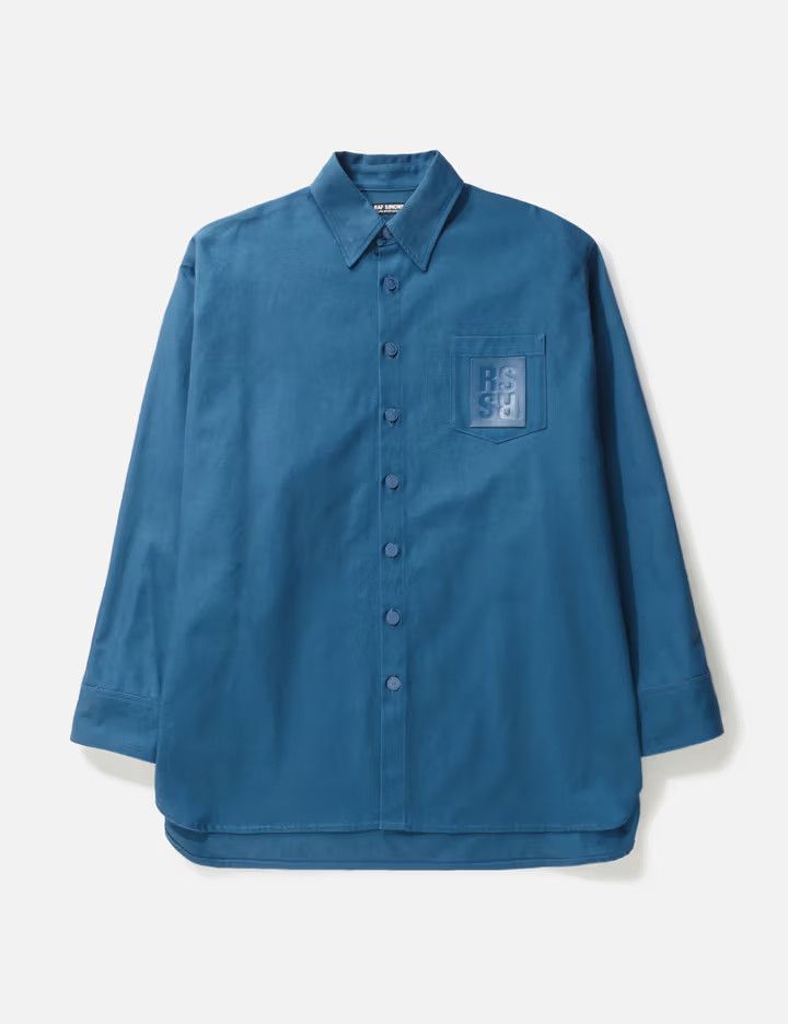 Raf Simons o1y0325 Logo Solid Color Shirt in Blue Size US XS / EU 42 / 0 - 1 Thumbnail