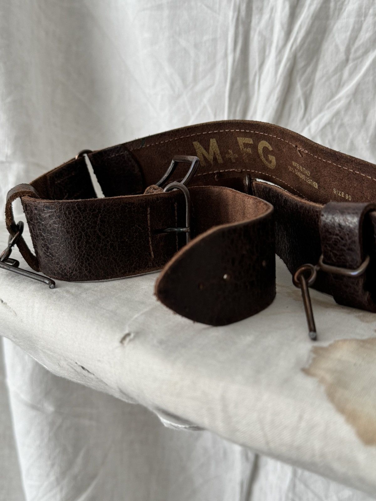 Marithe + Francois Girbaud Vintage Marithe & Francois Girbaud Leather Belt Size ONE SIZE - 6 Thumbnail
