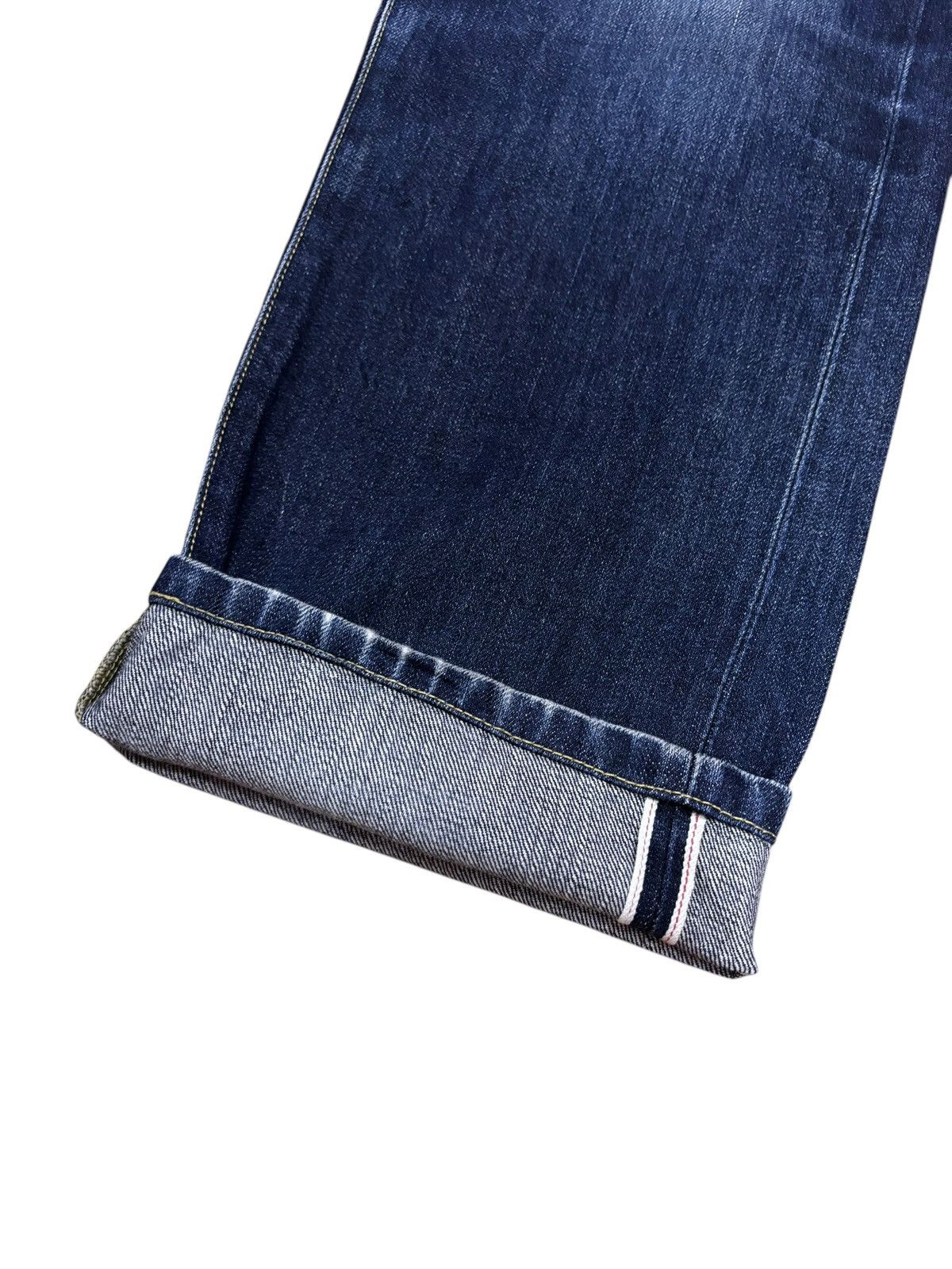 Japanese Brand × Jun Takahashi Vintage Kaihara Uniqlo Selvedge Faded Blue Indigo Jeans Size US 36 / EU 52 - 4 Thumbnail