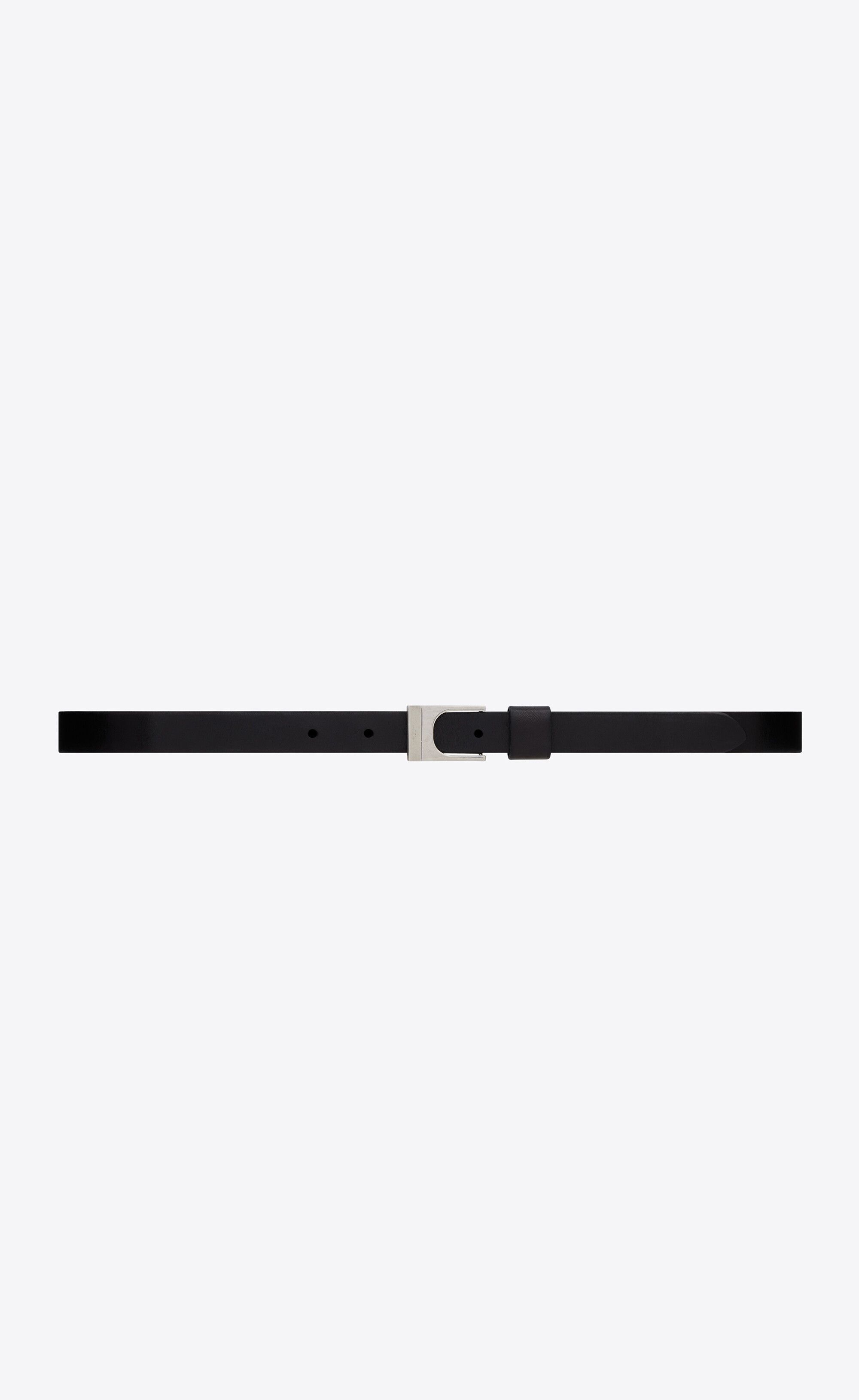 Saint Laurent Paris o1s1wg110724 Size: 80 / Cornée Thin Buckle Belt Vegetable Size ONE SIZE - 1 Thumbnail