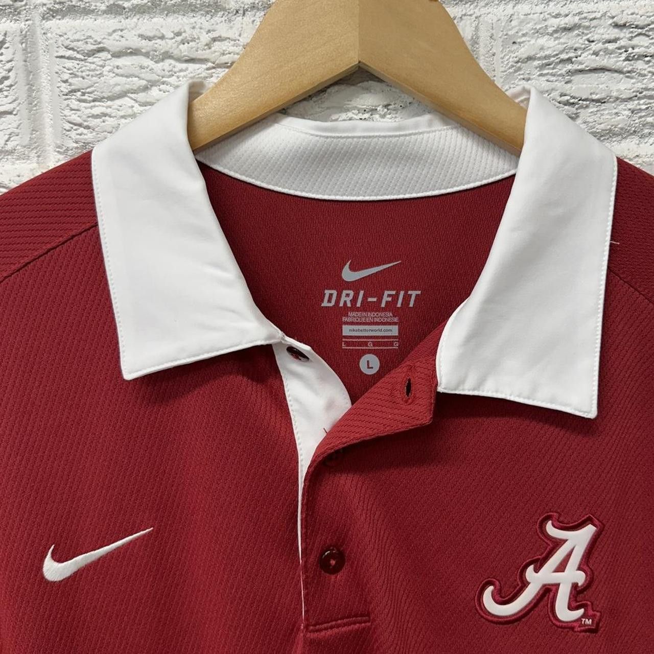 Nike New With Tags Nike Alabama Crimson Tide Dri Fit Collared L Size US L / EU 52-54 / 3 - 4 Thumbnail