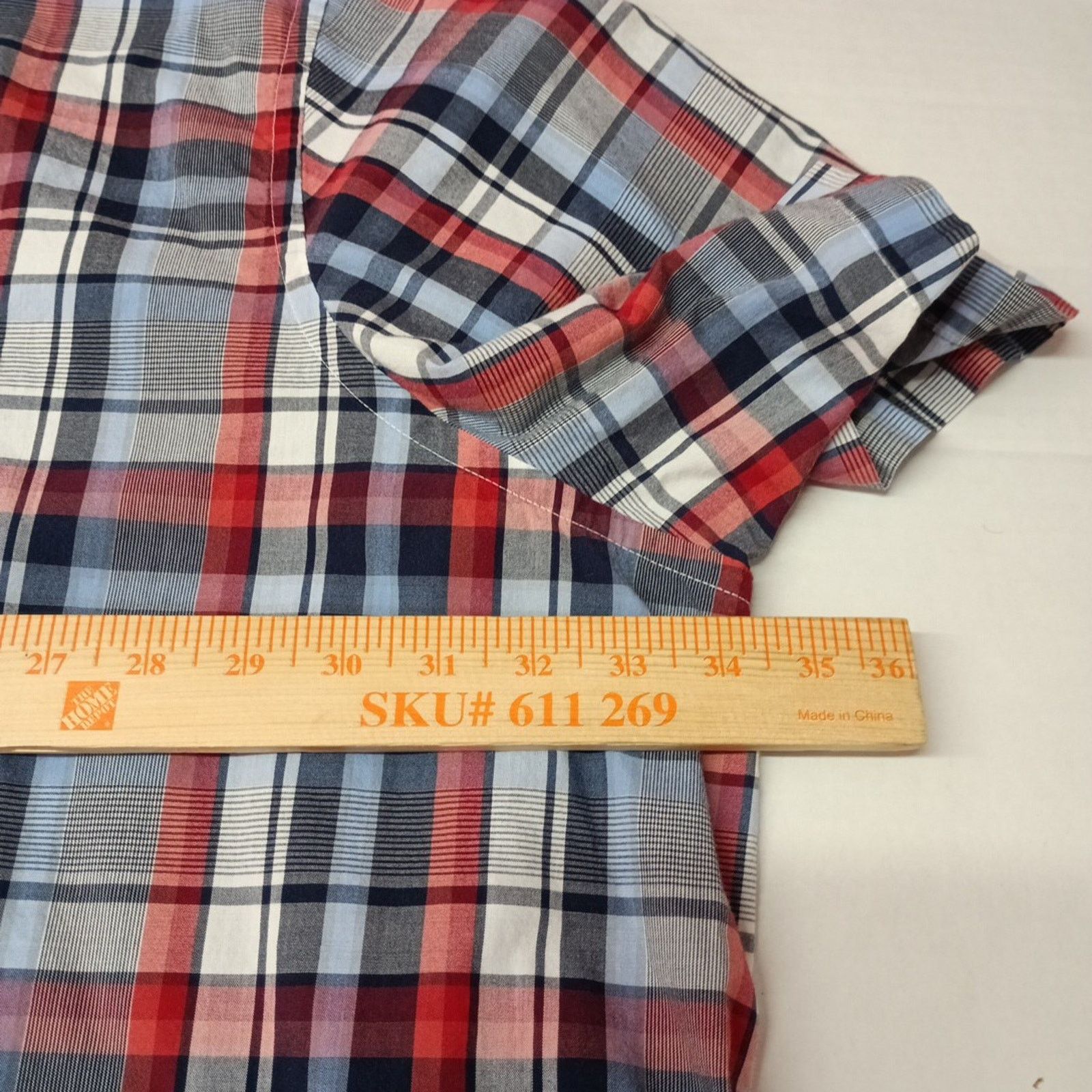 Other Harbor Bay Shirt Men’s 5XLT Red White Blue Checkered Size US XXL / EU 58 / 5 - 4 Thumbnail