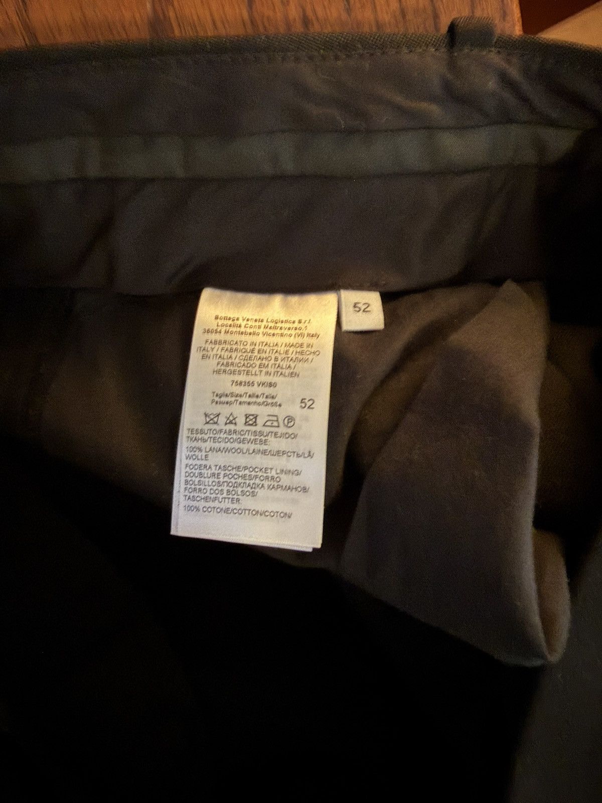 Bottega Veneta Bottega Veneta Sartorial Straight Leg Wool Trousers Black Size US 36 / EU 52 - 5 Thumbnail