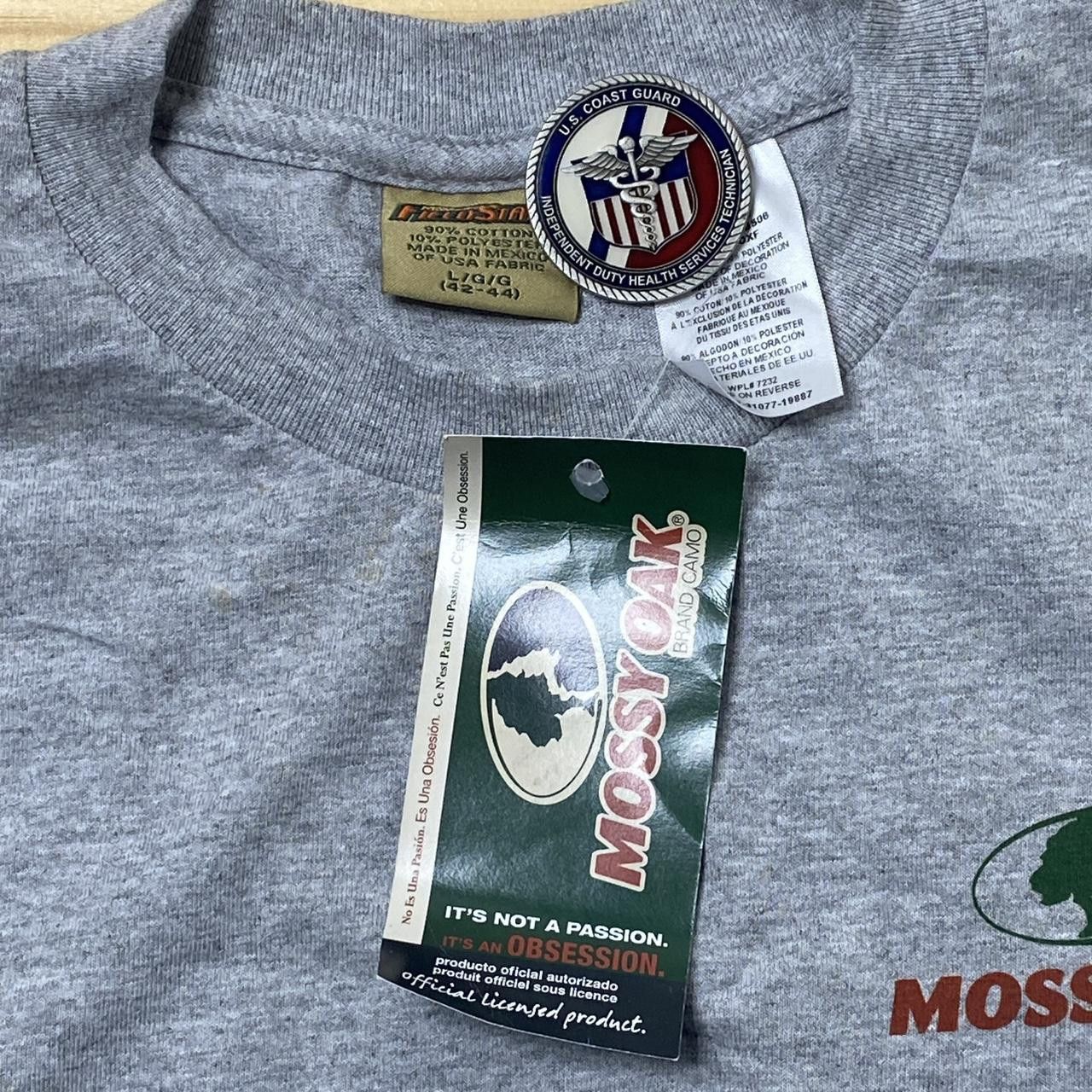 Mossy Oaks Vintage NWT Mossy Oak Gray Shotgun Hunting Tee Size Large Size US L / EU 52-54 / 3 - 5 Thumbnail