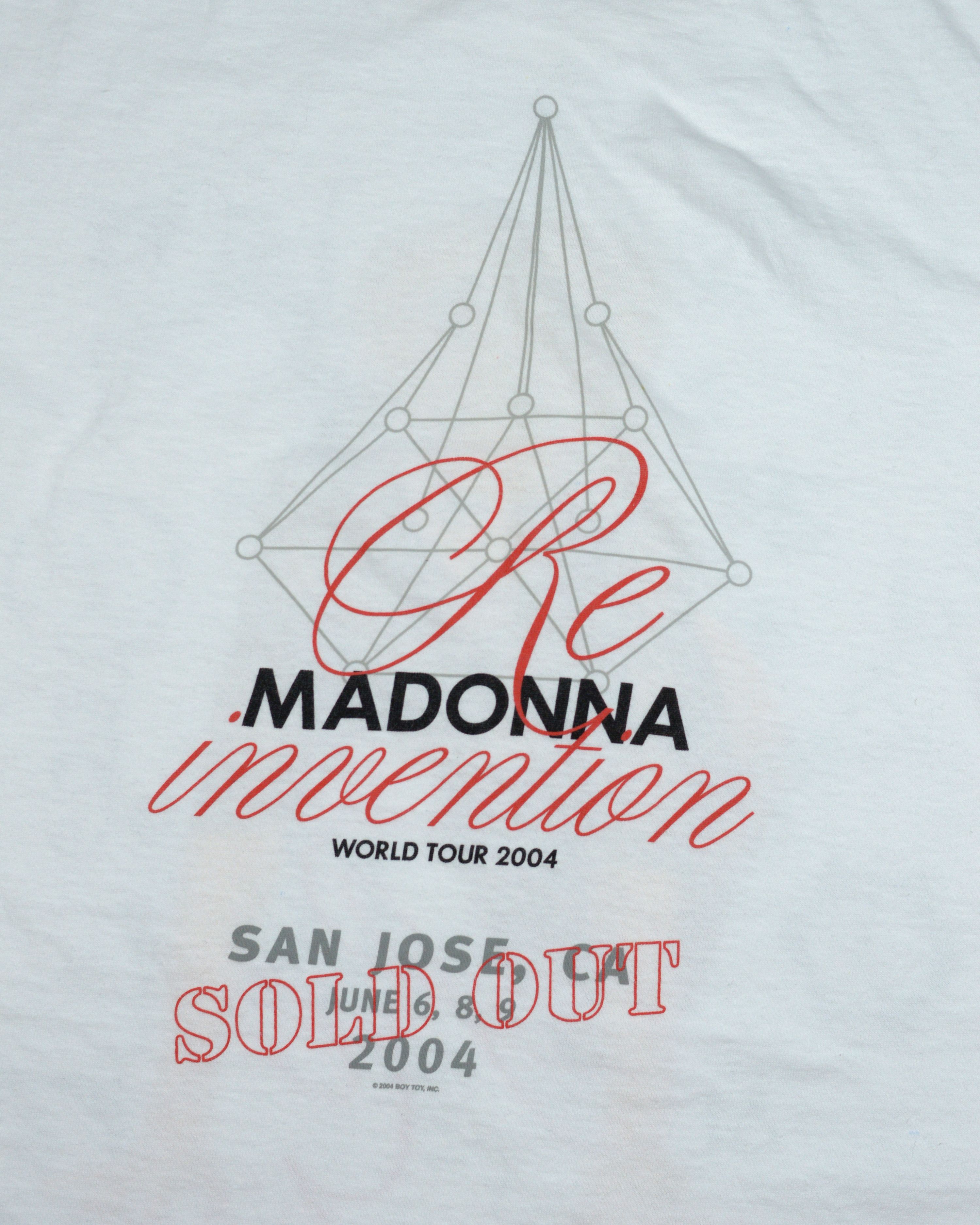 Vintage Vintage Madonna Re Envention World Tour 2004 t shirt Size US M / EU 48-50 / 2 - 6 Thumbnail