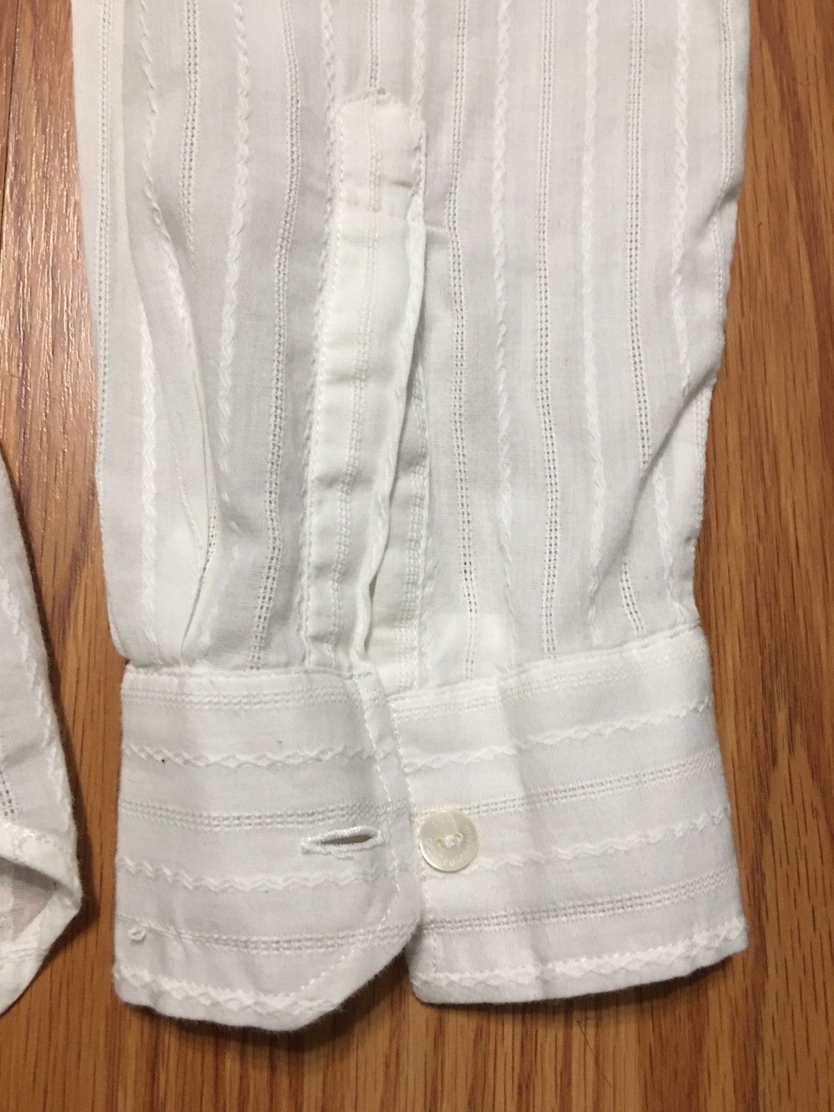 Dolce & Gabbana Dolce & Gabbana White Embroidered Men Shirt Size 38/52 Size US L / EU 52-54 / 3 - 9 Thumbnail