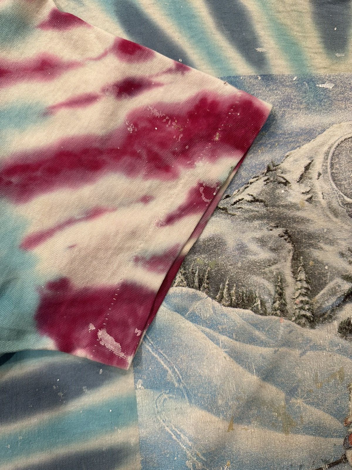 Band Tees Vintage Grateful Dead Ski Skeleton Snow Tie Dye 1990s Tee Size US XXL / EU 58 / 5 - 10 Thumbnail