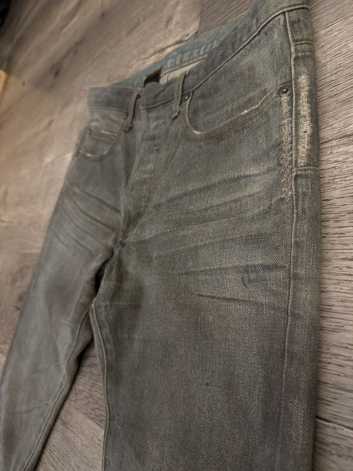Dior Dior strip dirty Bleu Clair 04 Hedi Slimane denim Size US 29 - 7 Thumbnail