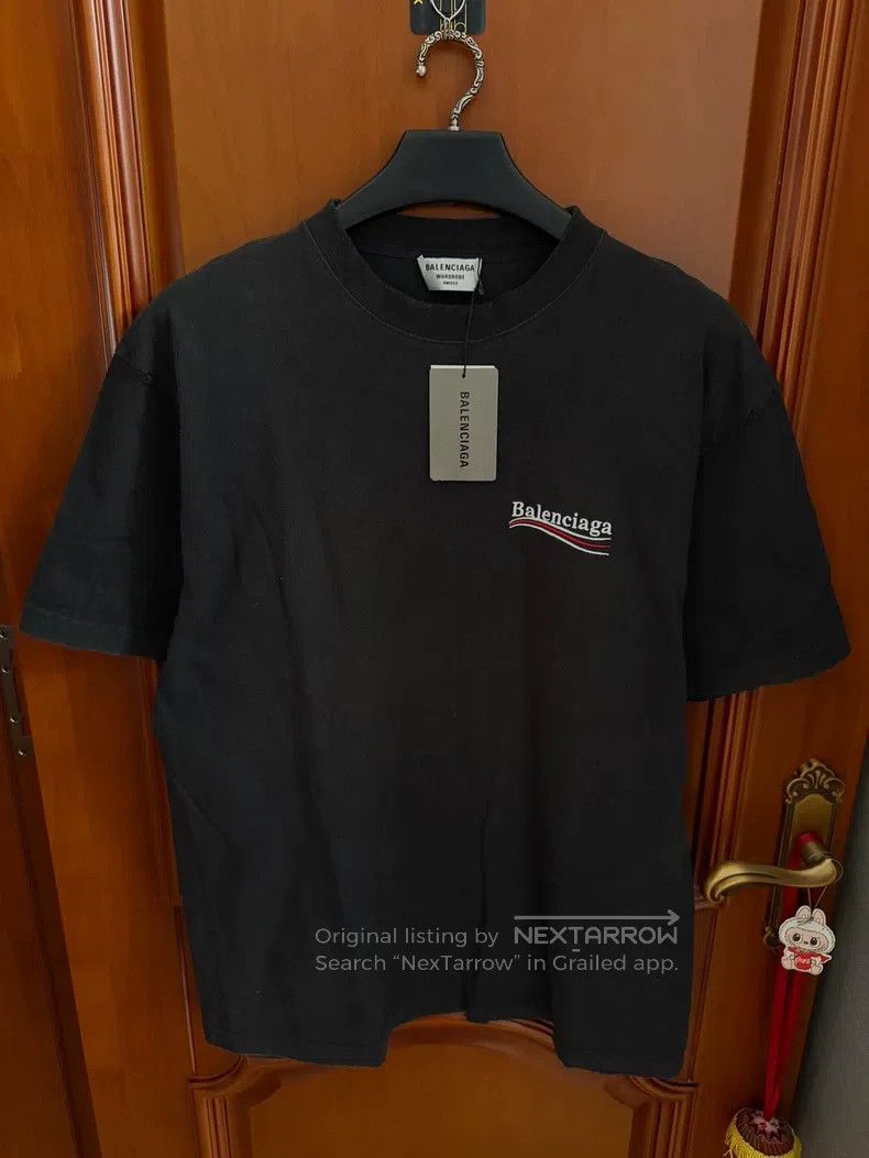 Balenciaga Balenciaga Coke Embroidered Destruction Design Short Sleev Size US S / EU 44-46 / 1 - 1 Thumbnail
