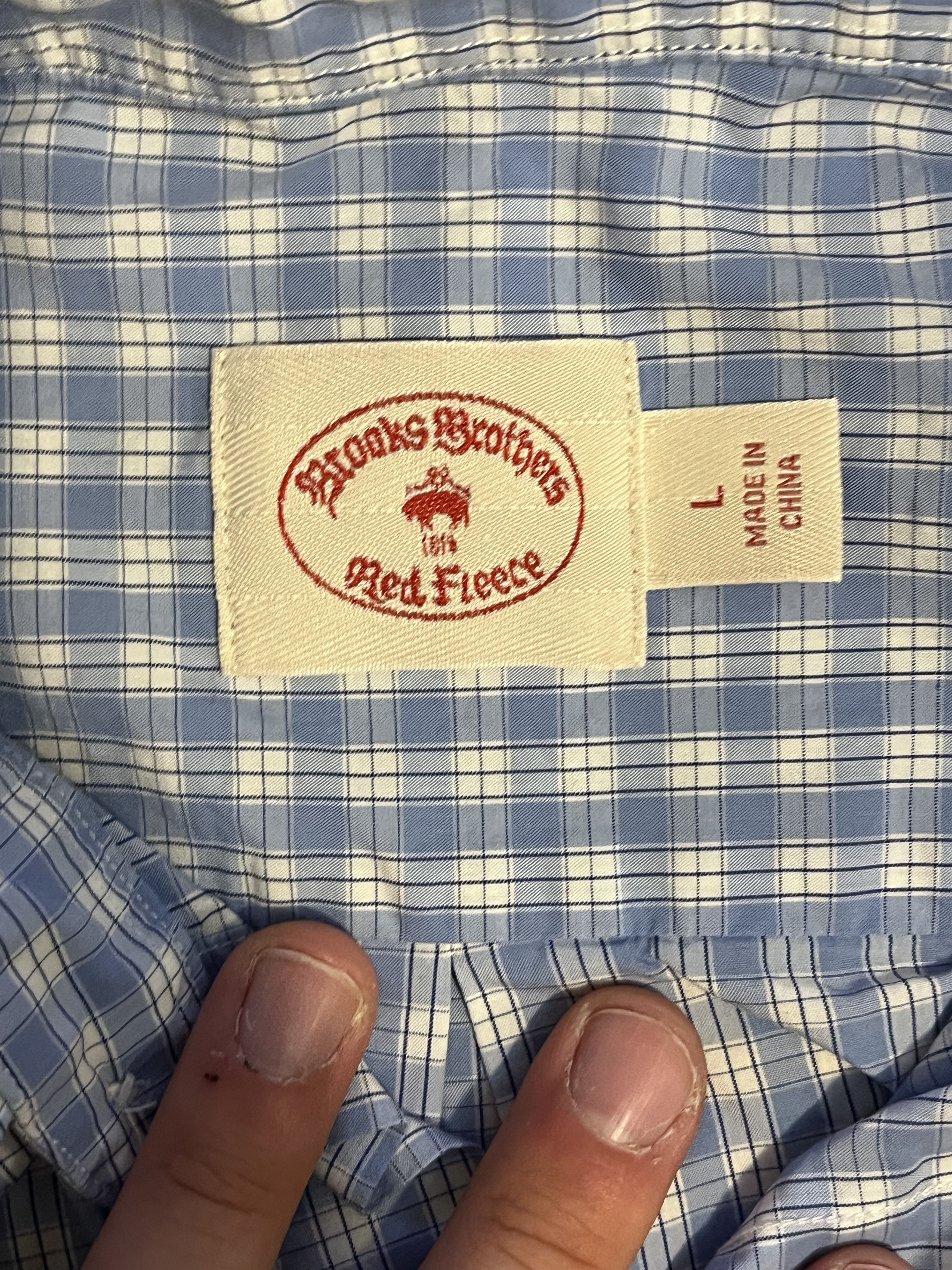 Brooks Brothers Brooks Brothers Red Fleece Button Down Shirt Size US L / EU 52-54 / 3 - 2 Thumbnail