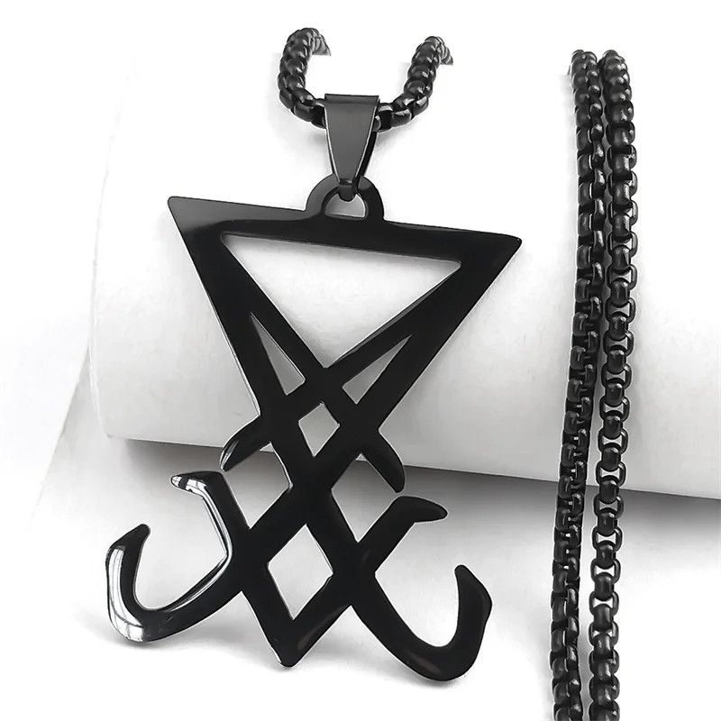 Jewelry Sigil Church of Satan Pendant Necklace Emblem Talisman Size ONE SIZE - 1 Thumbnail