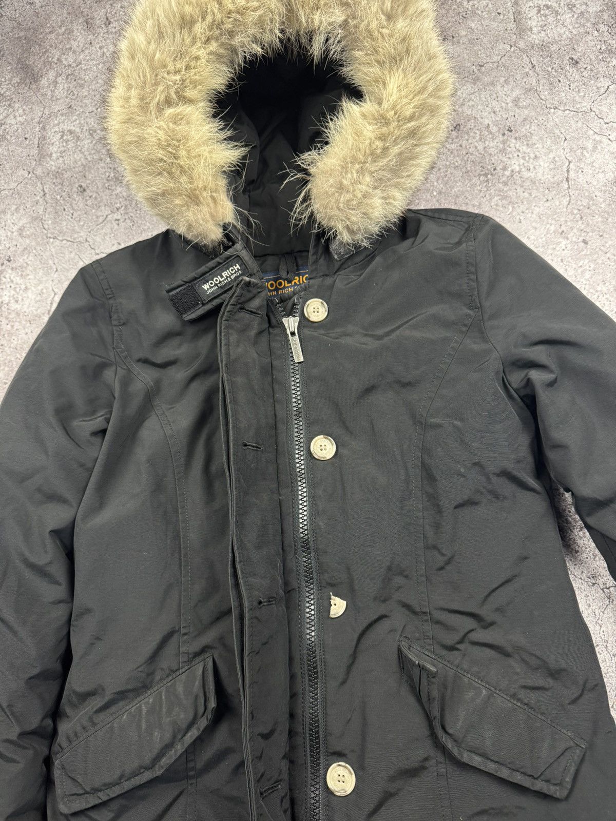 Woolrich Woolen Mills Woolrich John Rich&Bros Black Arctic Parka Jacket Down Hype Size US S / EU 44-46 / 1 - 4 Thumbnail