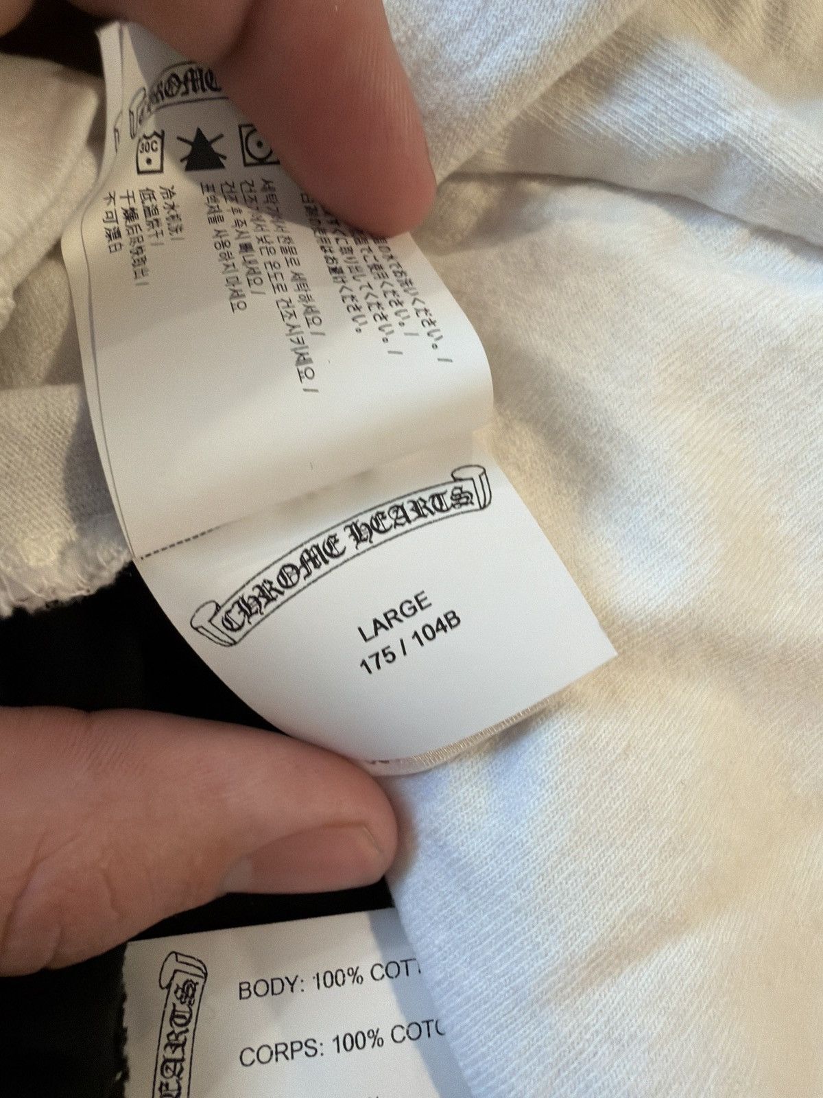 Chrome Hearts Embroidered Eyechart Long Sleeve Tee Size US L / EU 52-54 / 3 - 5 Thumbnail