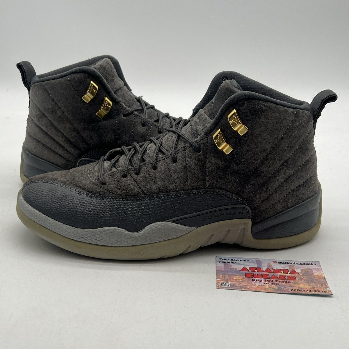 Jordan Brand Air Jordan 12 dark grey Size US 8 / EU 41 - 1 Thumbnail