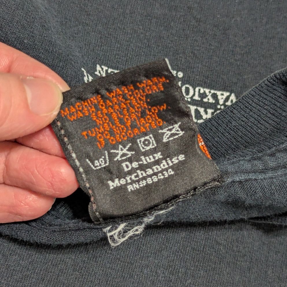 Harley Davidson × Vintage Vintage Harley Davidson Motorcycles Vaxjo Sweden Tee Shirt Size US XL / EU 56 / 4 - 5 Thumbnail
