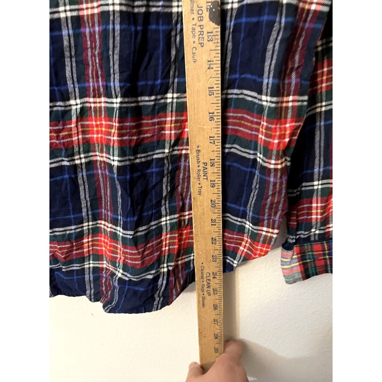 Gap Gap Pajama Shirt Top Multicolor Plaid Long Sleeve Pocket Button Collared Women's S Small #Love by Gap# Size S / US 4 / IT 40 - 4 Thumbnail