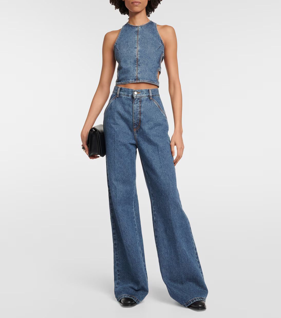 Chloe o1y0825 Denim Pant in Blue Size 32" / US 10 / IT 46 - 5 Thumbnail