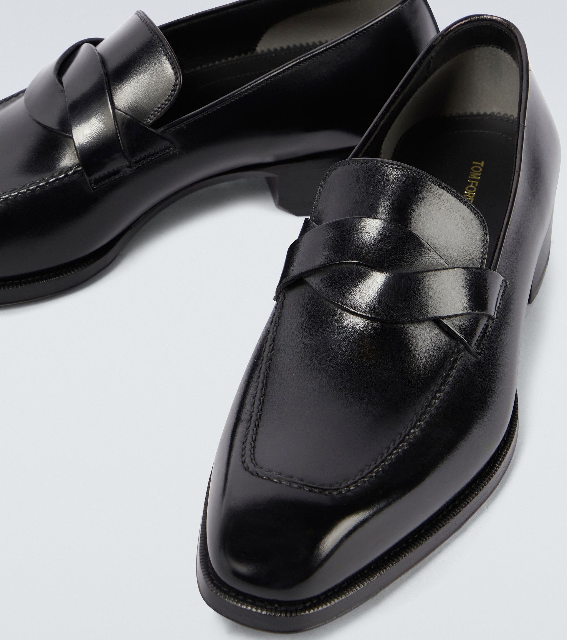 Tom Ford Best Dressed Rare Tall Heel $2,180 Twisted Band Loafers Size US 10 / EU 43 - 3 Thumbnail