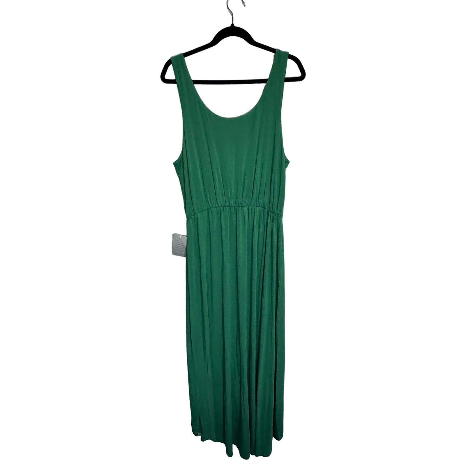 Nordstrom Felicity & Coco NWT Hi-Low Hem Tank Dress Kelly Green sz XL Size XL / US 12-14 / IT 48-50 - 3 Thumbnail