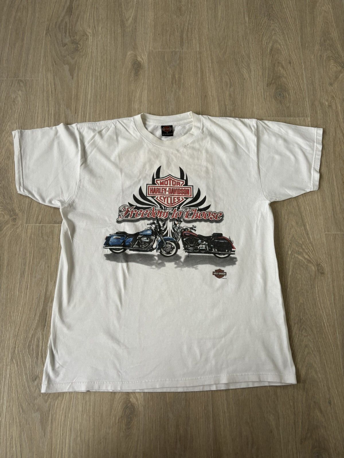 Harley Davidson × Vintage Vintage Harley Davidson t shirt 90s Size US XL / EU 56 / 4 - 1 Thumbnail