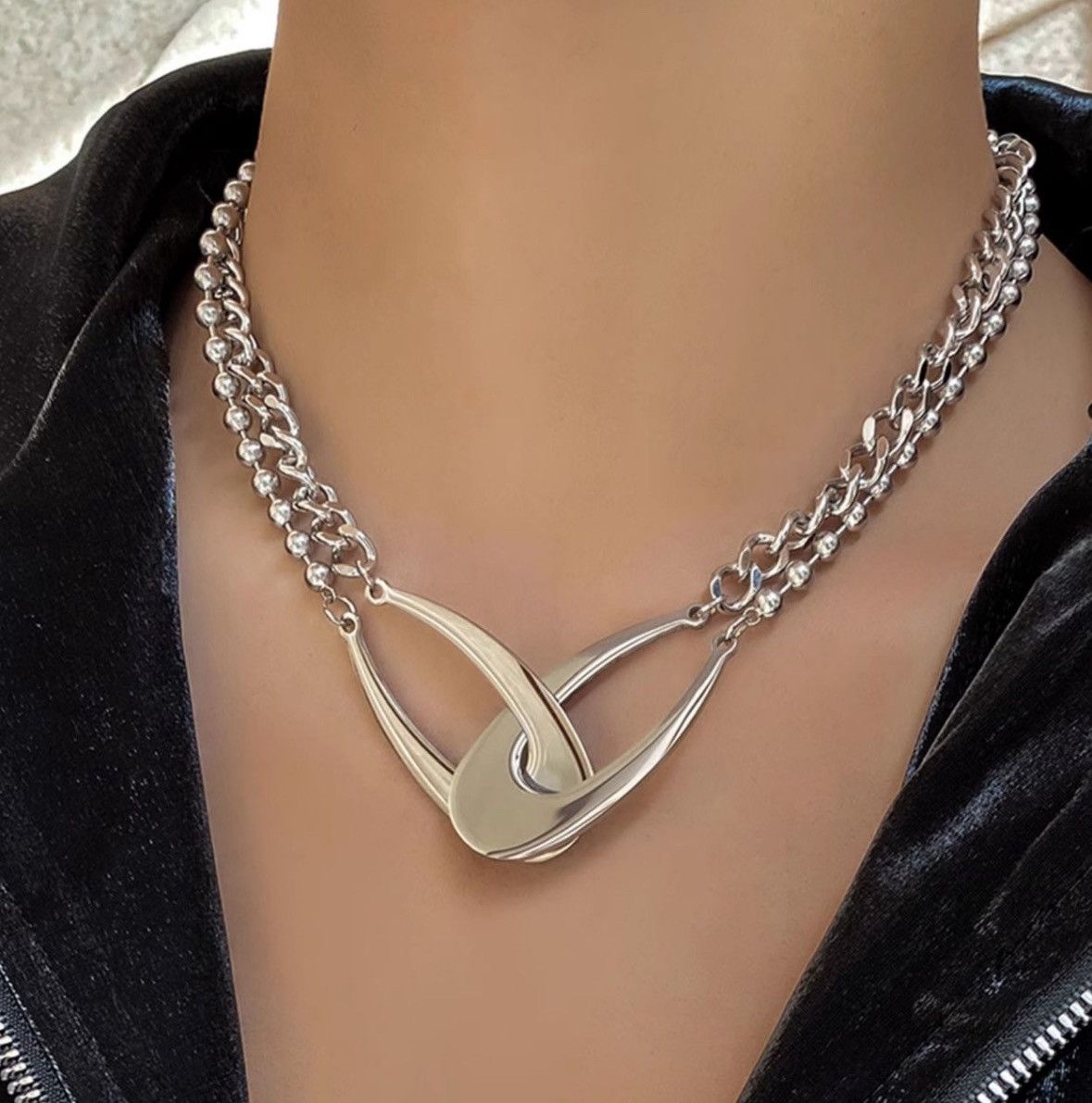 Jewelry Cyber y2k Chain Necklace Size ONE SIZE - 2 Thumbnail